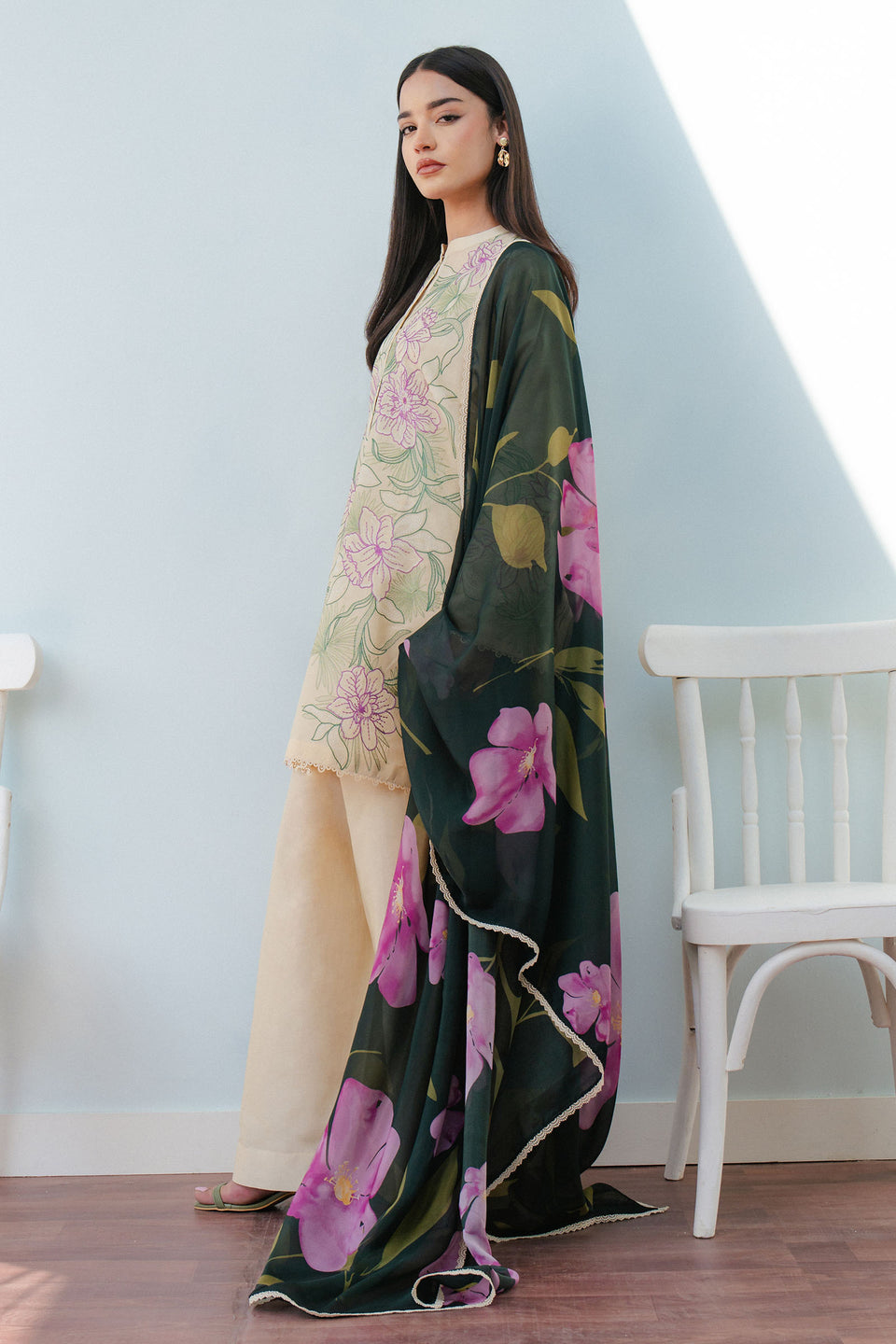 Zara Shahjahan | Coco Lawn 25 | BLOOM-1B - House Of Hania