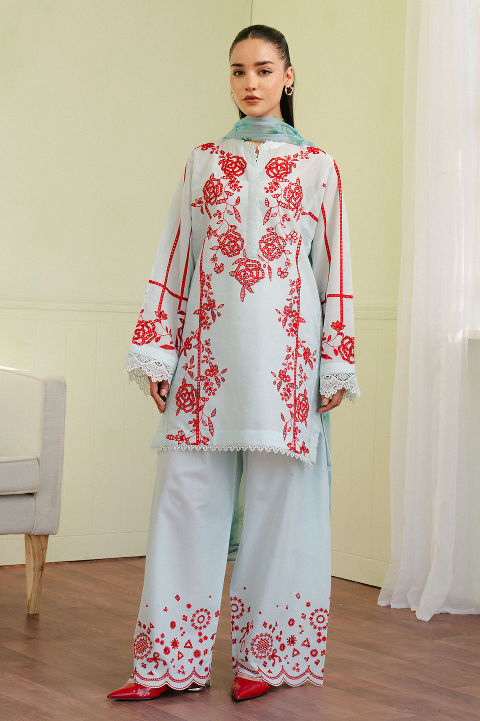Zara Shahjahan | Coco Lawn 25 | ECLAT-7A - House Of Hania