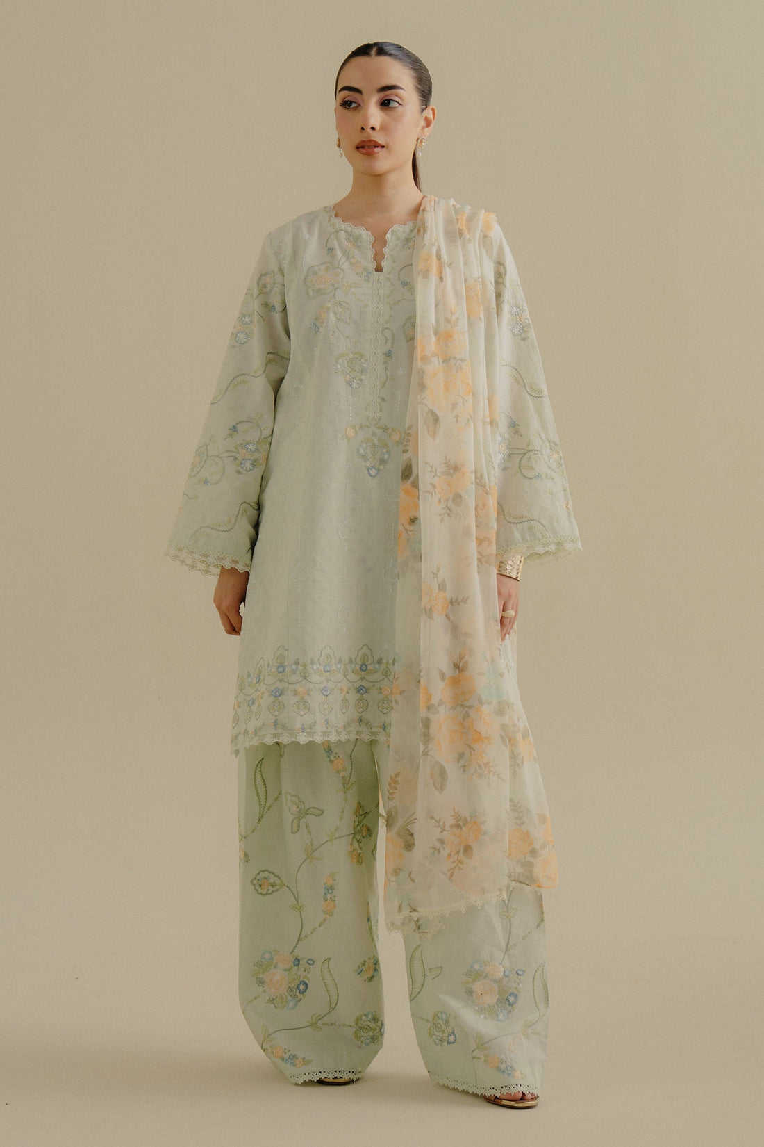 Zara Shahjahan | Coco Lawn 25 | Elva-1B - House Of Hania