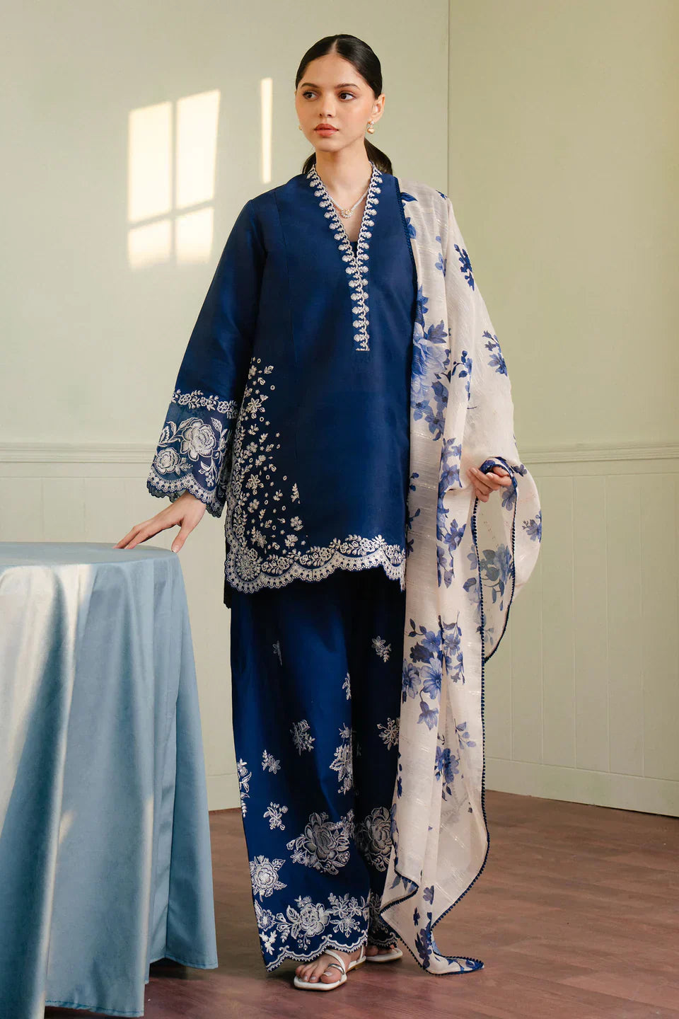 Zara Shahjahan | Coco Lawn 25 | MEADOW-8B - House Of Hania