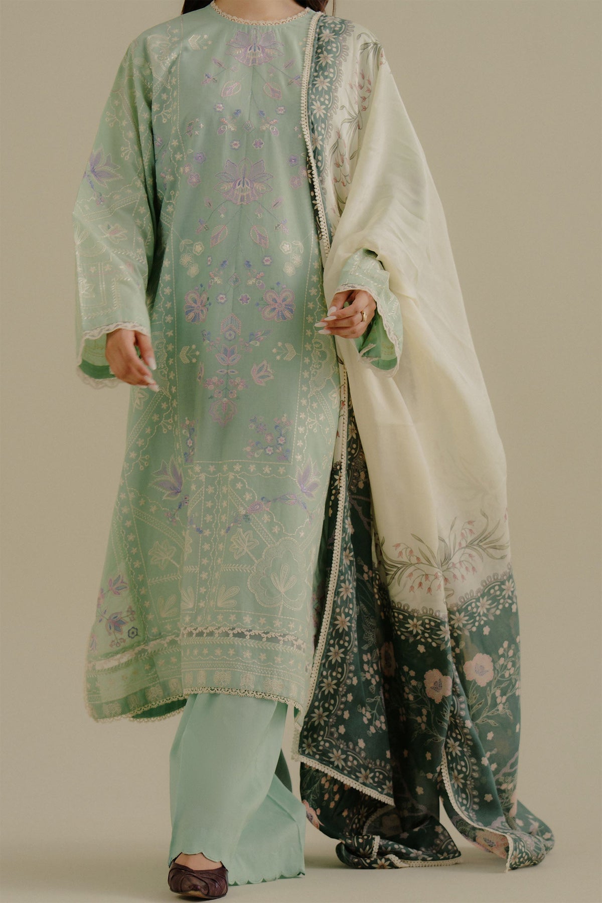 Zara Shahjahan | Coco Lawn 25 | Nyssa-10A - House Of Hania