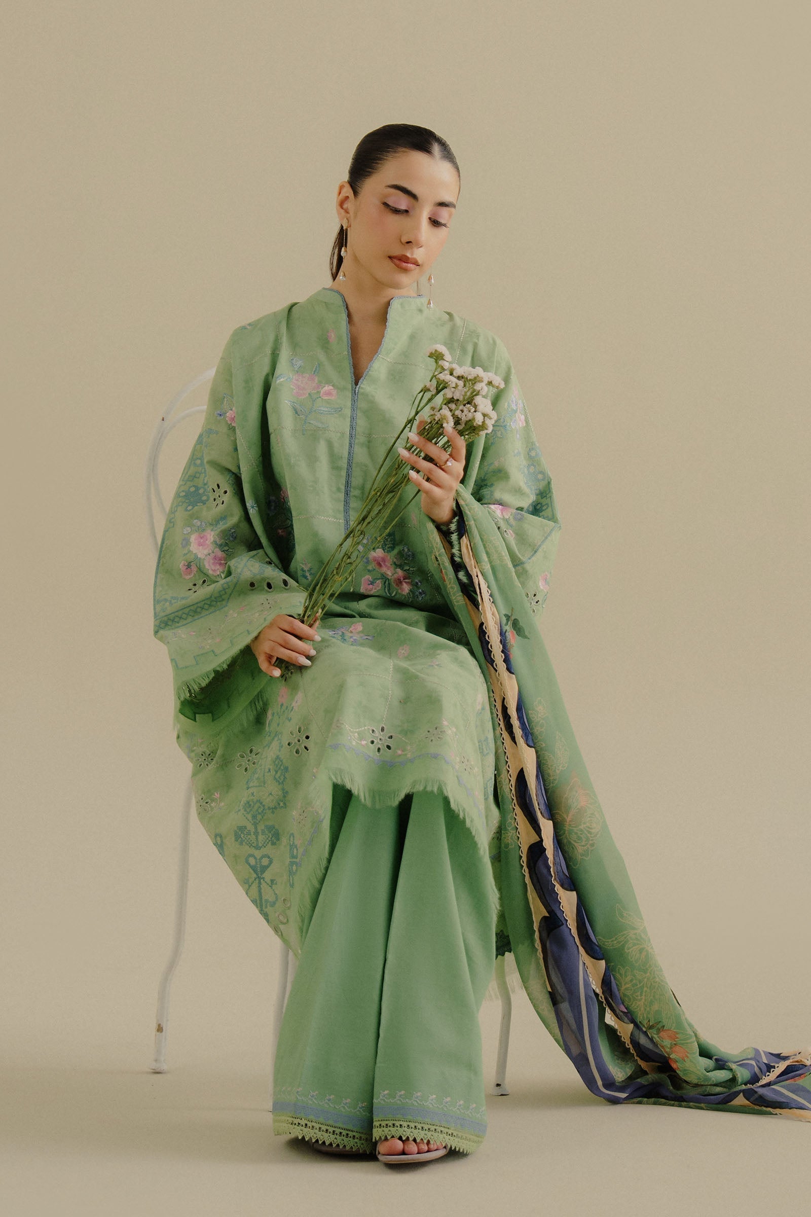 Zara Shahjahan | Coco Lawn 25 | Sufa-5A - House Of Hania