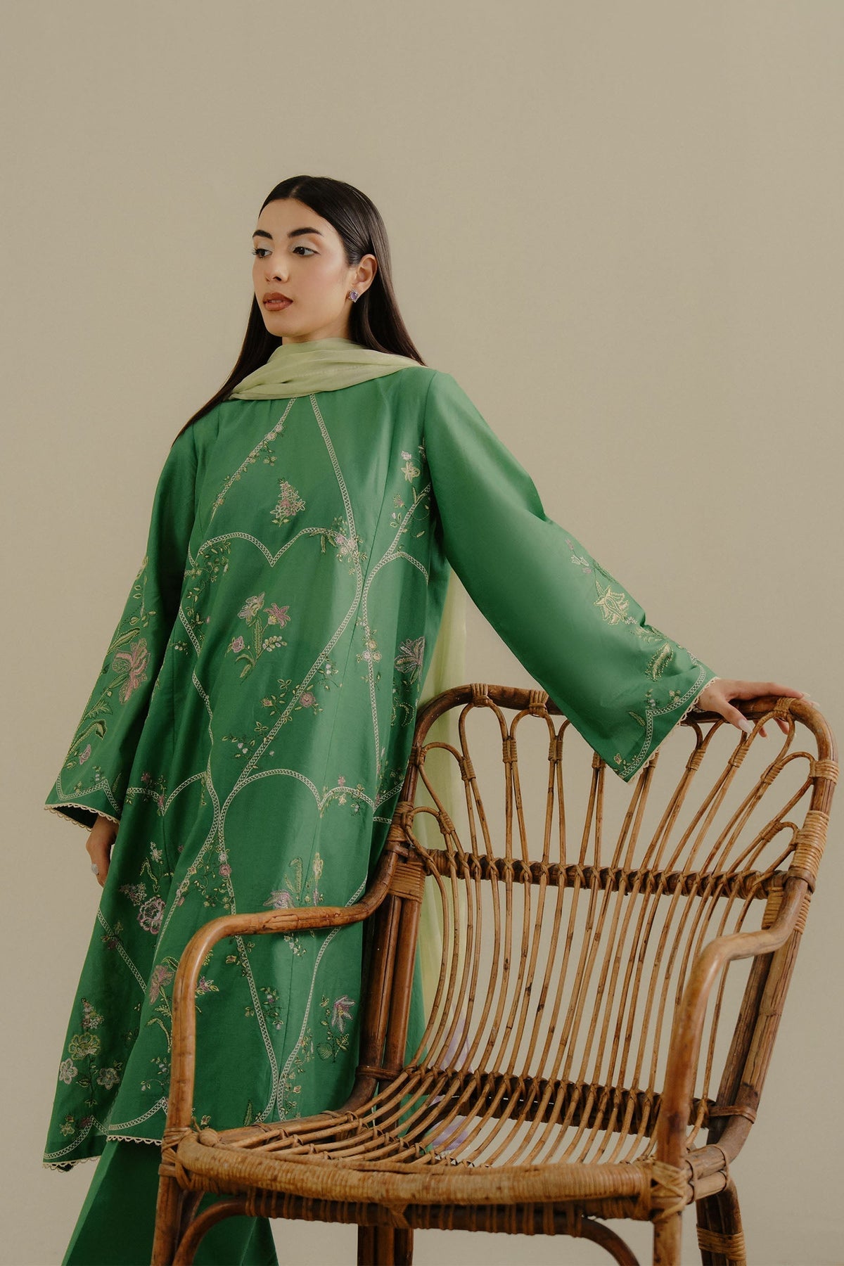 Zara Shahjahan | Coco Lawn 25 | Tara-8B - House Of Hania