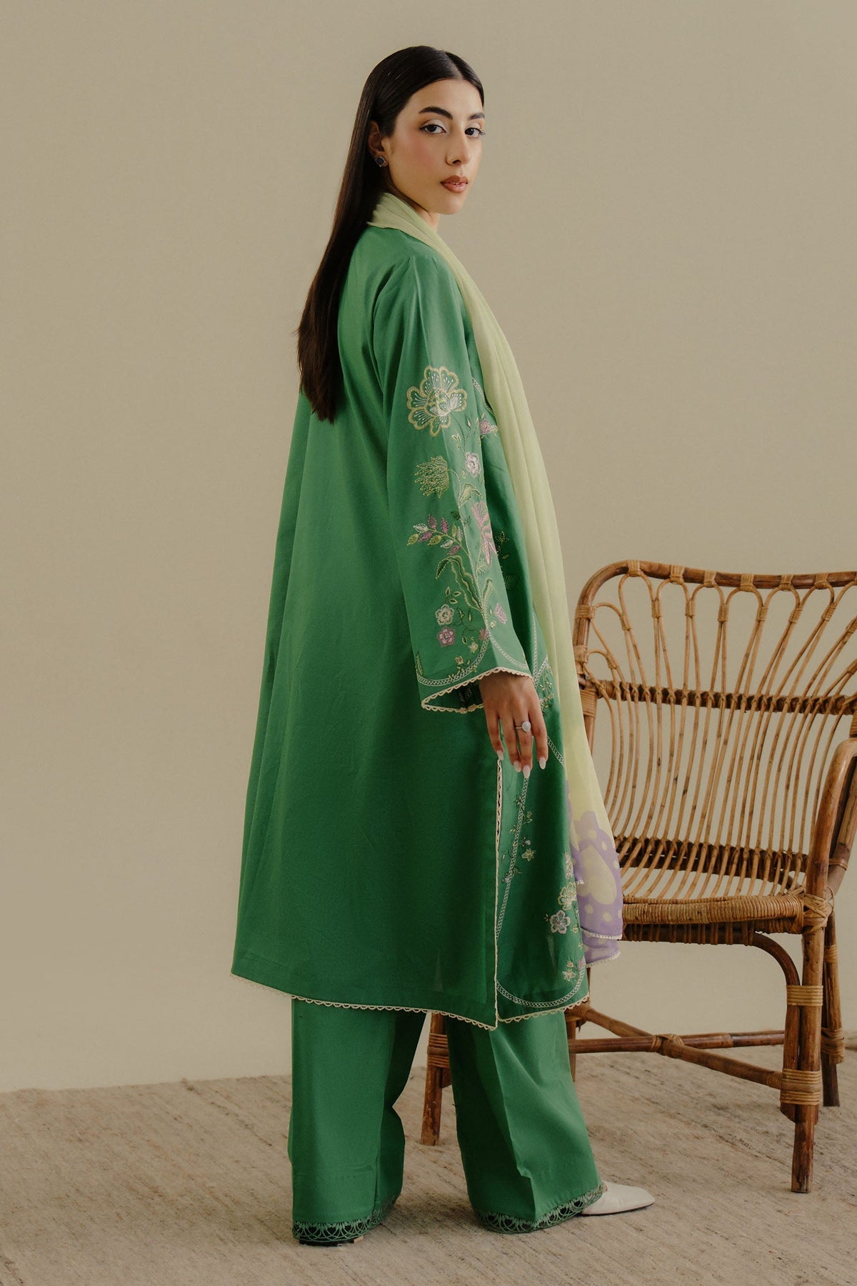Zara Shahjahan | Coco Lawn 25 | Tara-8B - House Of Hania