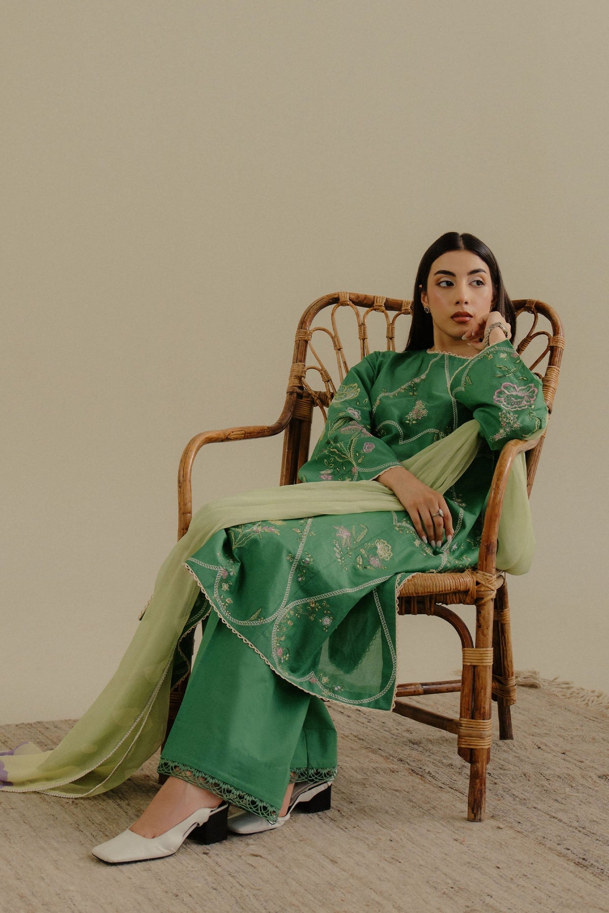Zara Shahjahan | Coco Lawn 25 | Tara-8B - House Of Hania