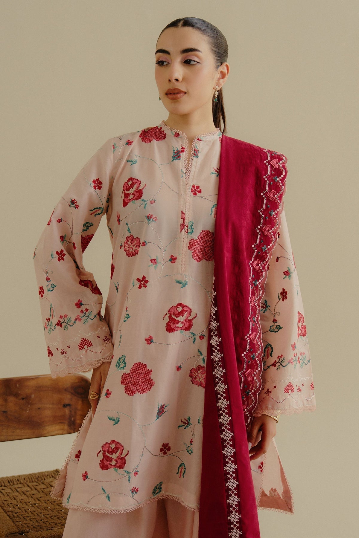 Zara Shahjahan | Coco Lawn 25 | Zufra-6A - House Of Hania