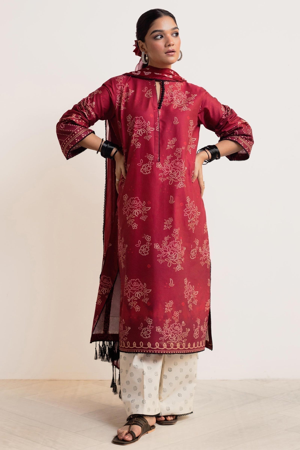 Zara Shahjahan | Coco Prints 24 | GULAB-D5 - House Of Hania