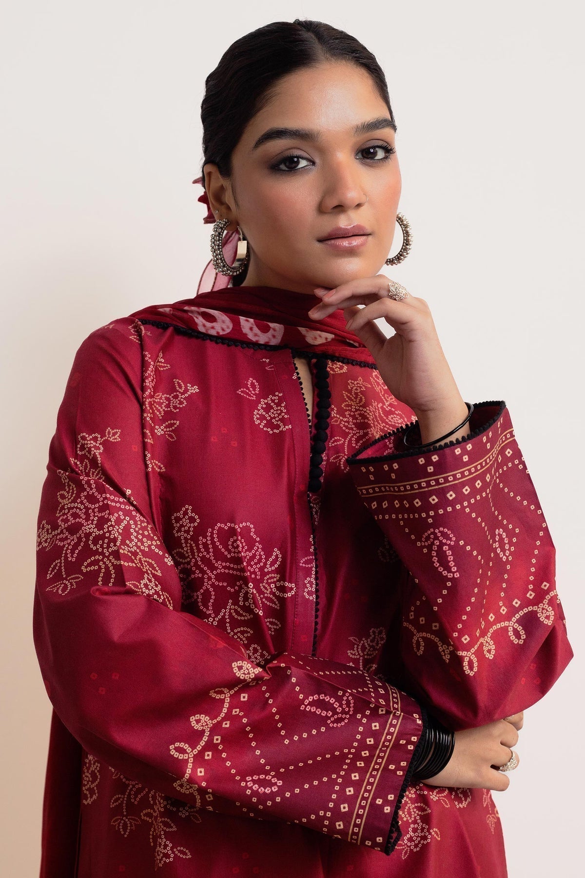Zara Shahjahan | Coco Prints 24 | GULAB-D5 - House Of Hania