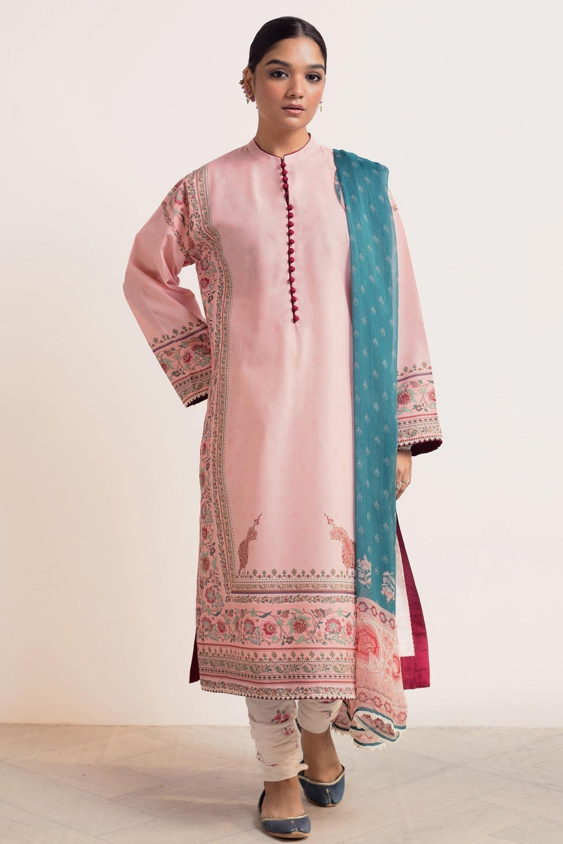 Zara Shahjahan | Coco Prints 24 | GULABI-D3 - House Of Hania