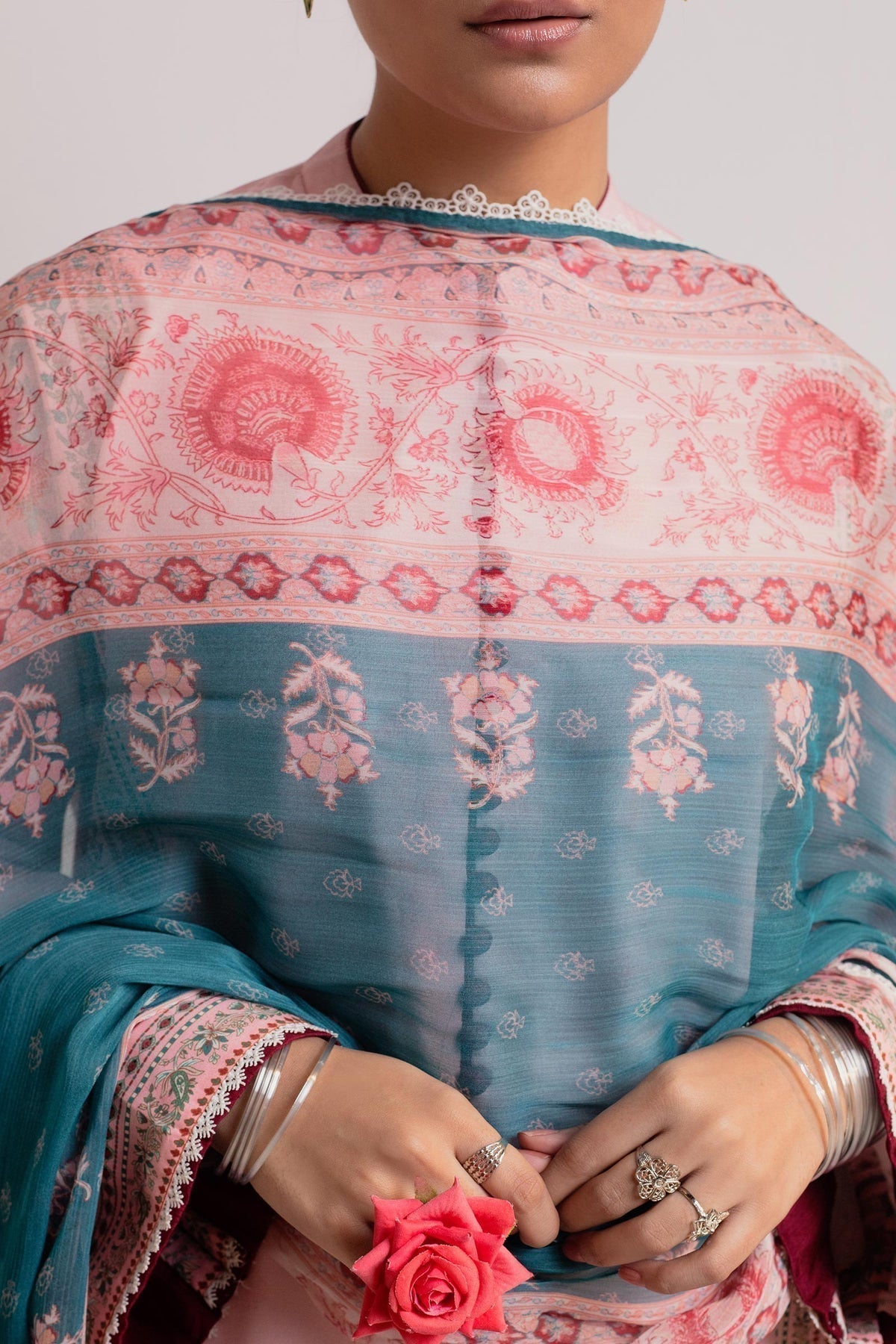Zara Shahjahan | Coco Prints 24 | GULABI-D3 - House Of Hania