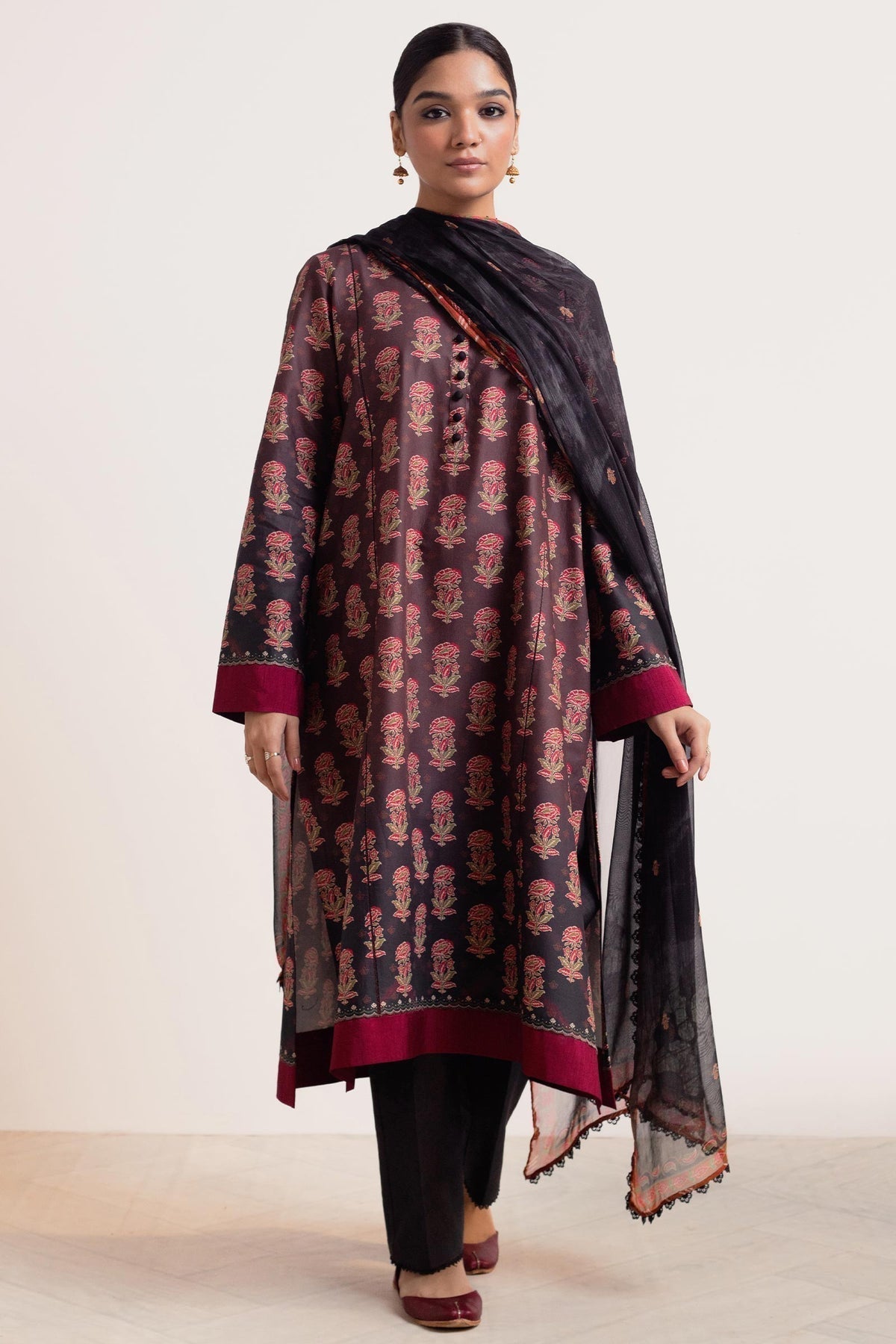 Zara Shahjahan | Coco Prints 24 | SURKH-D9 - House Of Hania