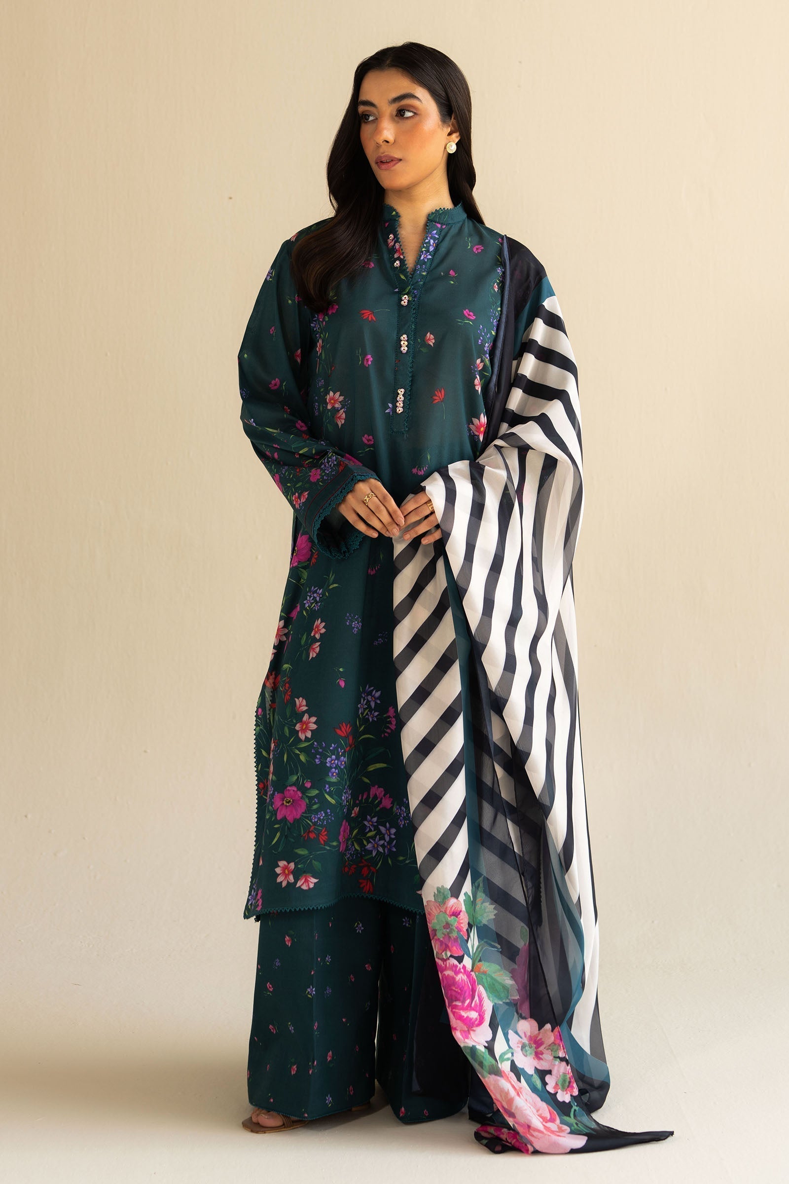 Zara Shahjahan | Coco Prints 25 | Reena-4A - House Of Hania
