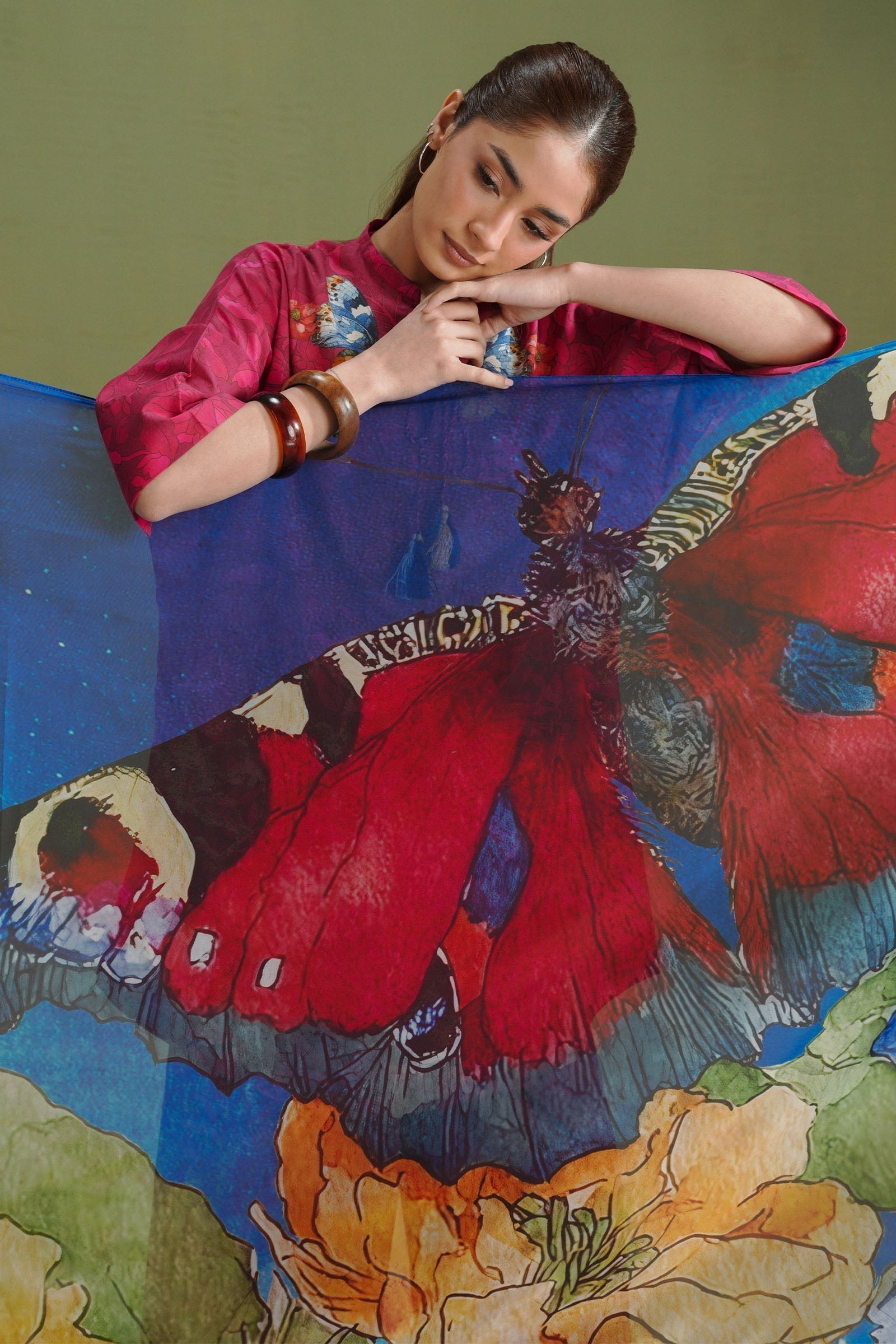 Zara Shahjahan | Coco Prints 26 | Gece-5A - House Of Hania