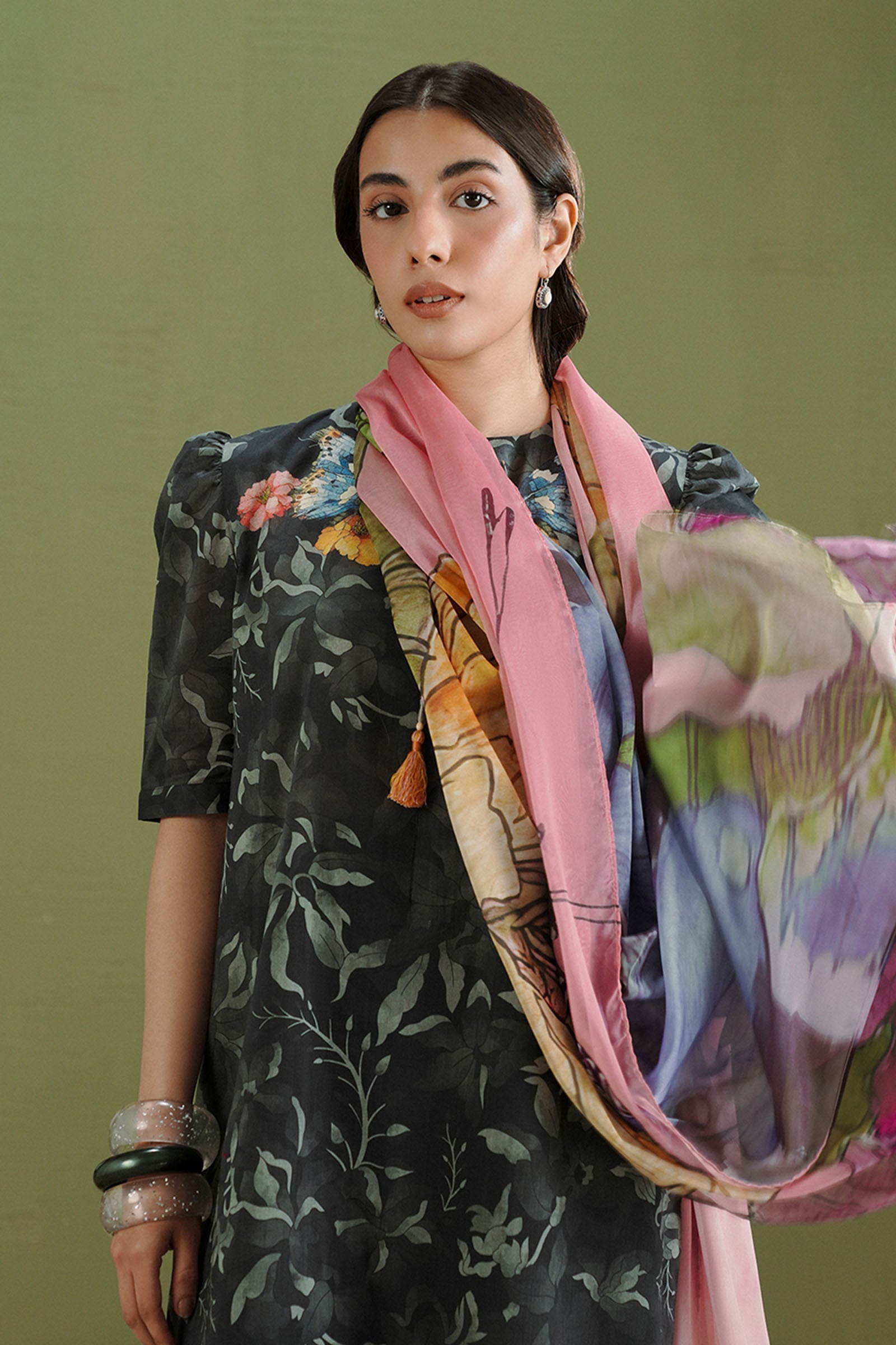 Zara Shahjahan | Coco Prints 26 | Gece-5B - House Of Hania