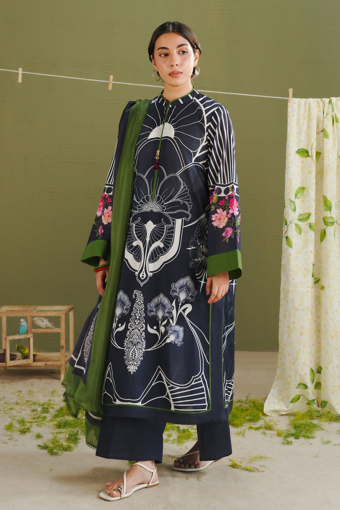 Zara Shahjahan | Coco Prints 26 | Raya-10B - House Of Hania
