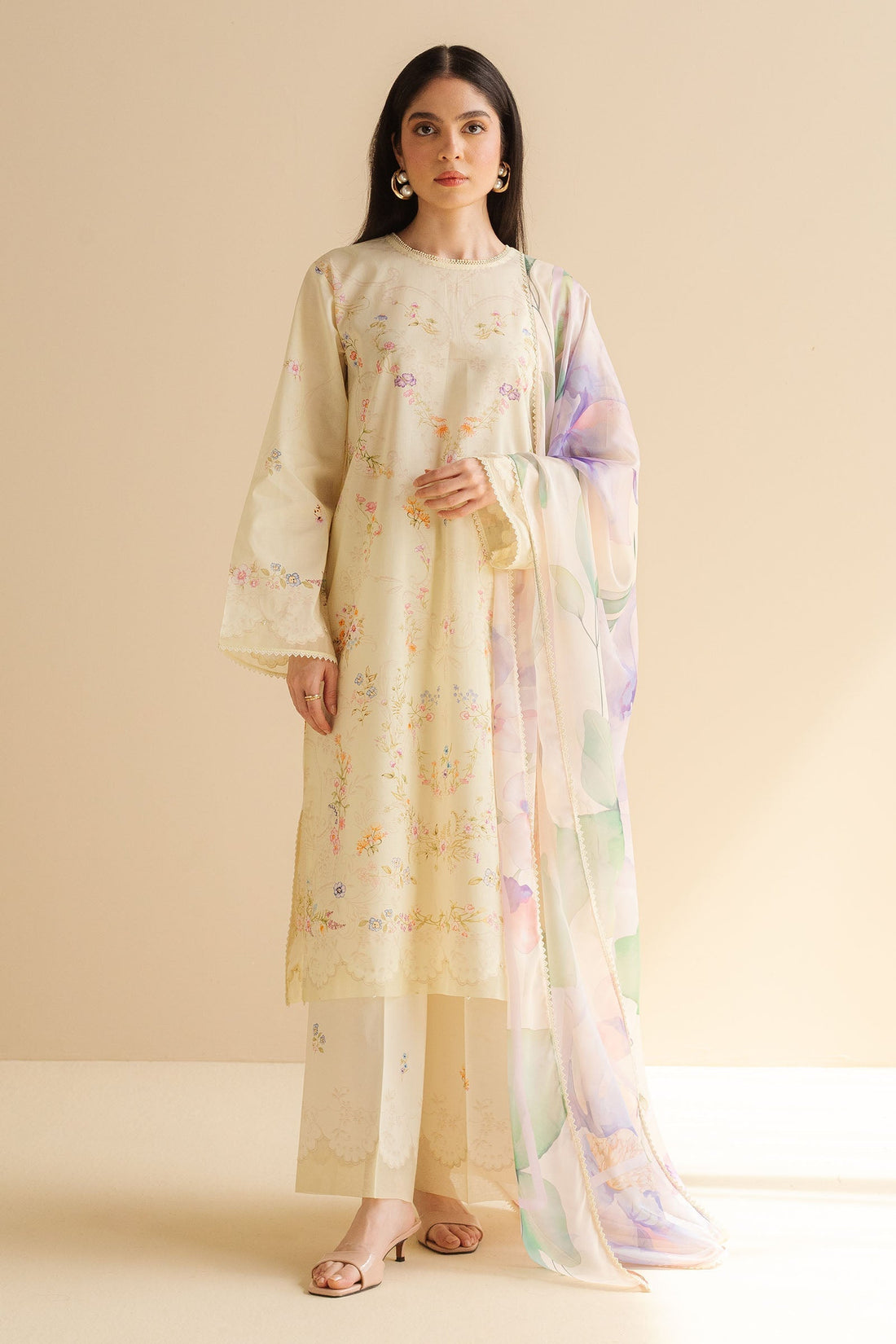 Zara Shahjahan | Coco Prints | Aria-3B - House Of Hania