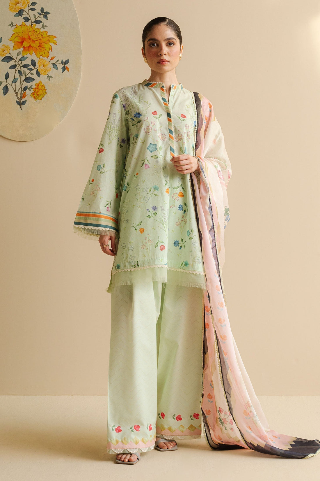 Zara Shahjahan | Coco Prints | Kaia-9A - House Of Hania