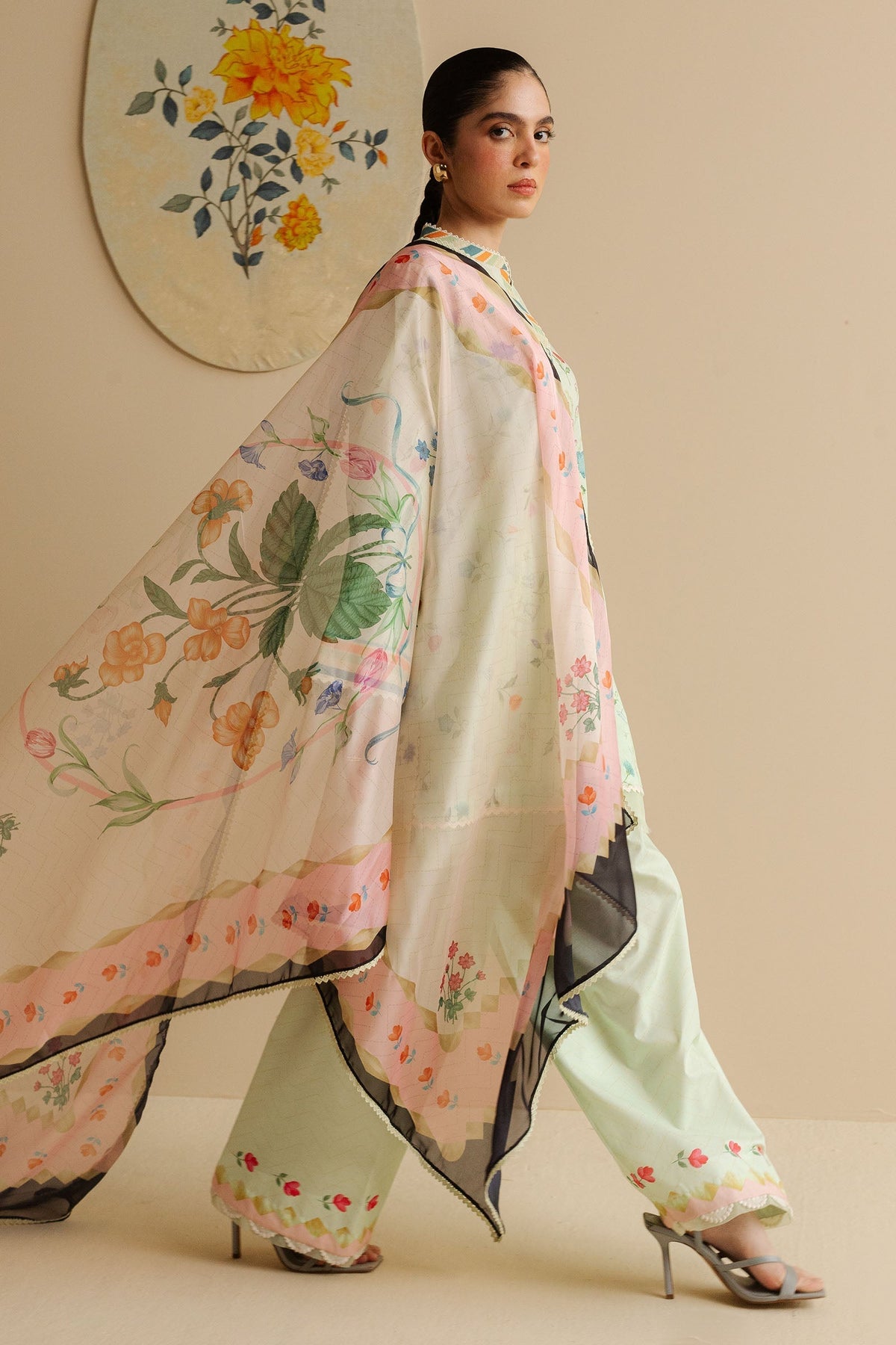 Zara Shahjahan | Coco Prints | Kaia-9A - House Of Hania