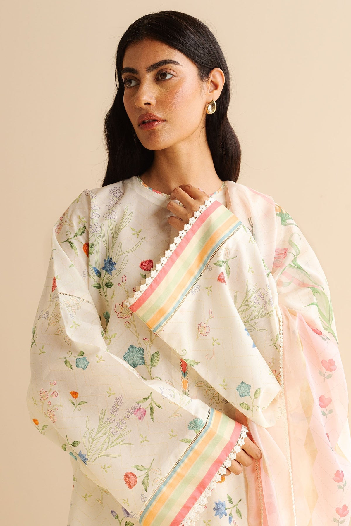 Zara Shahjahan | Coco Prints | Kaia-9B - House Of Hania