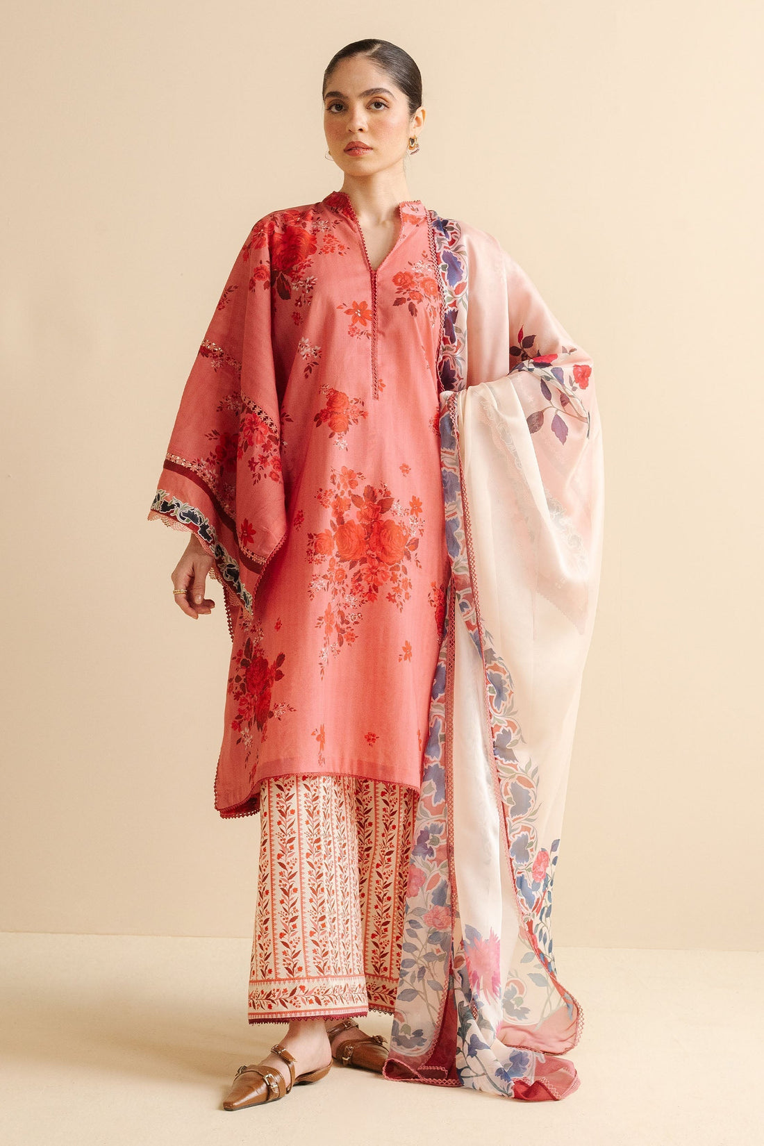 Zara Shahjahan | Coco Prints | Leya-1A - House Of Hania
