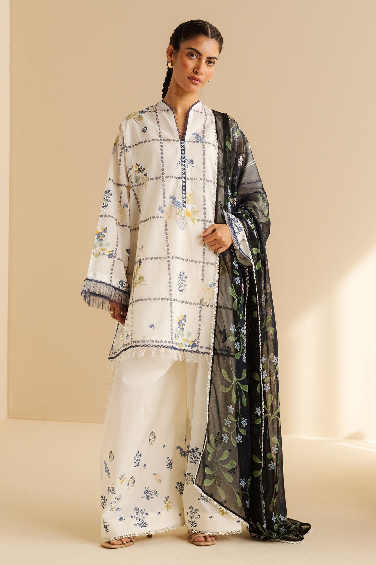 Zara Shahjahan | Coco Prints | Luna-10A - House Of Hania