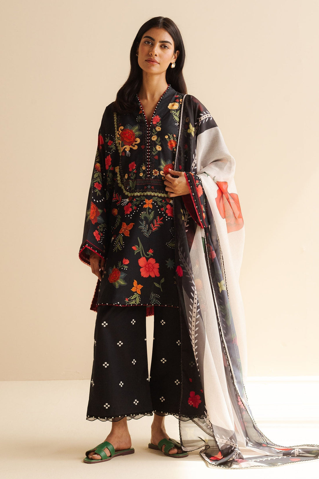 Zara Shahjahan | Coco Prints | Nyra-5A - House Of Hania