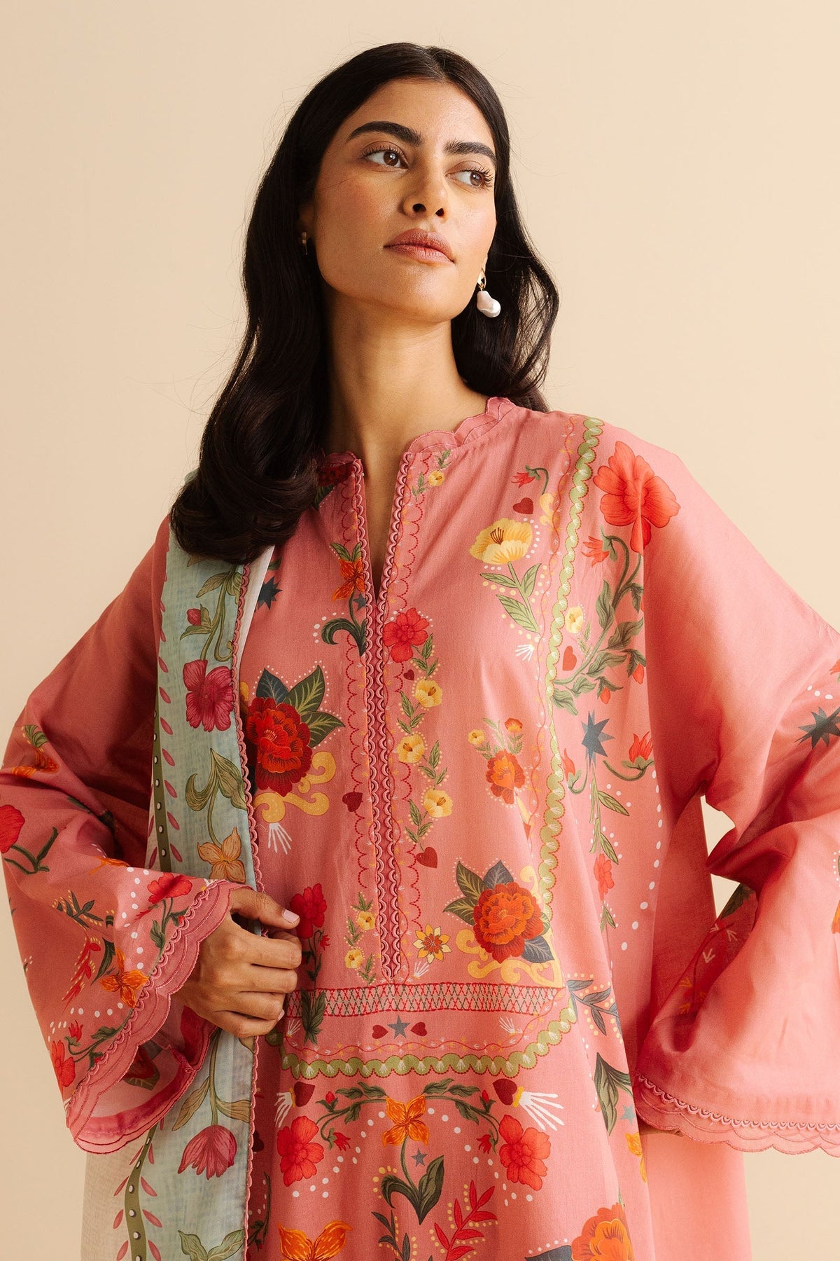 Zara Shahjahan | Coco Prints | Nyra-5B - House Of Hania