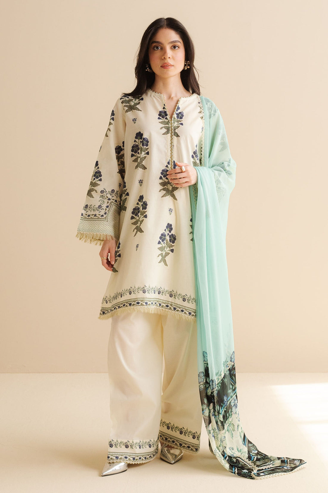 Zara Shahjahan | Coco Prints | Raya-2B - House Of Hania