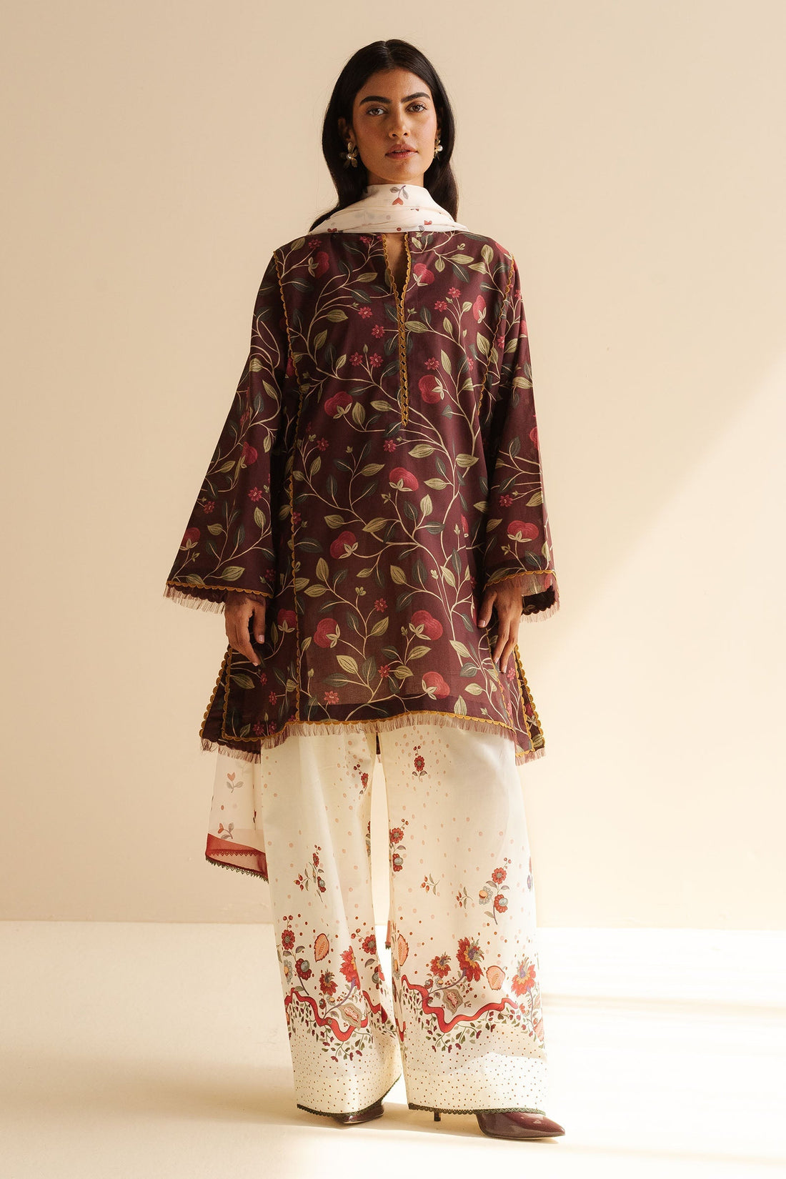 Zara Shahjahan | Coco Prints | Rey-7A - House Of Hania
