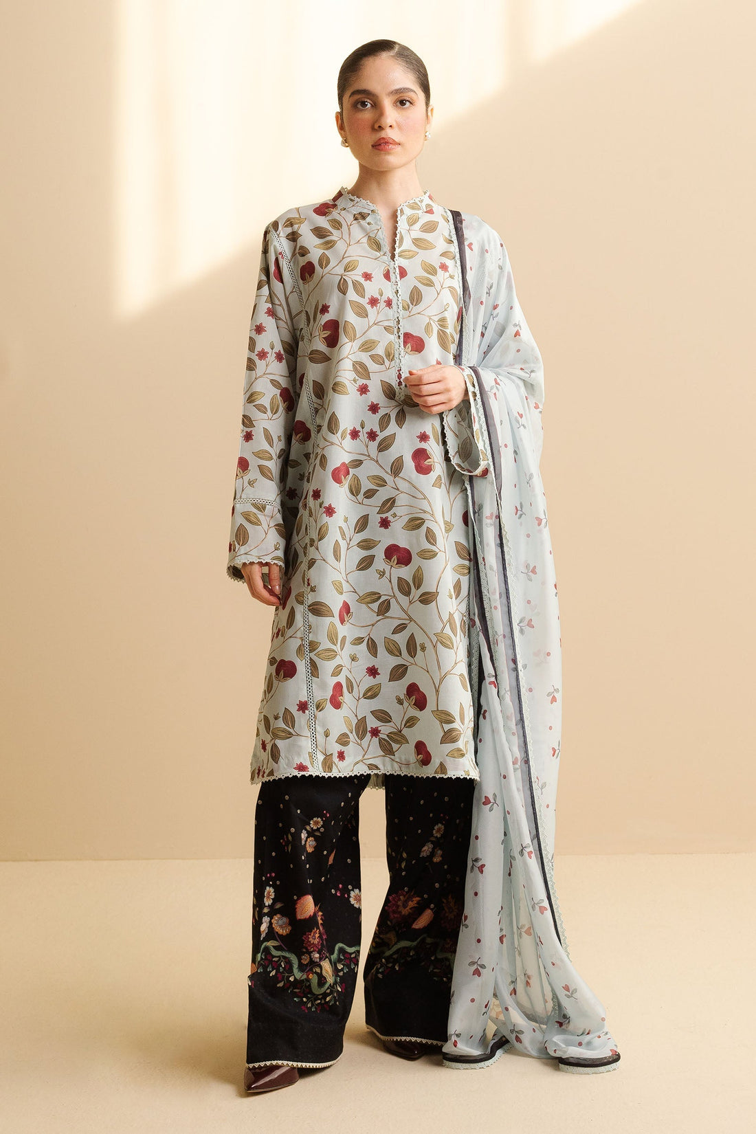 Zara Shahjahan | Coco Prints | Rey-7B - House Of Hania