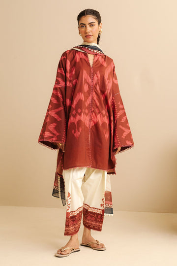 Zara Shahjahan | Coco Prints | Sila-6A - House Of Hania