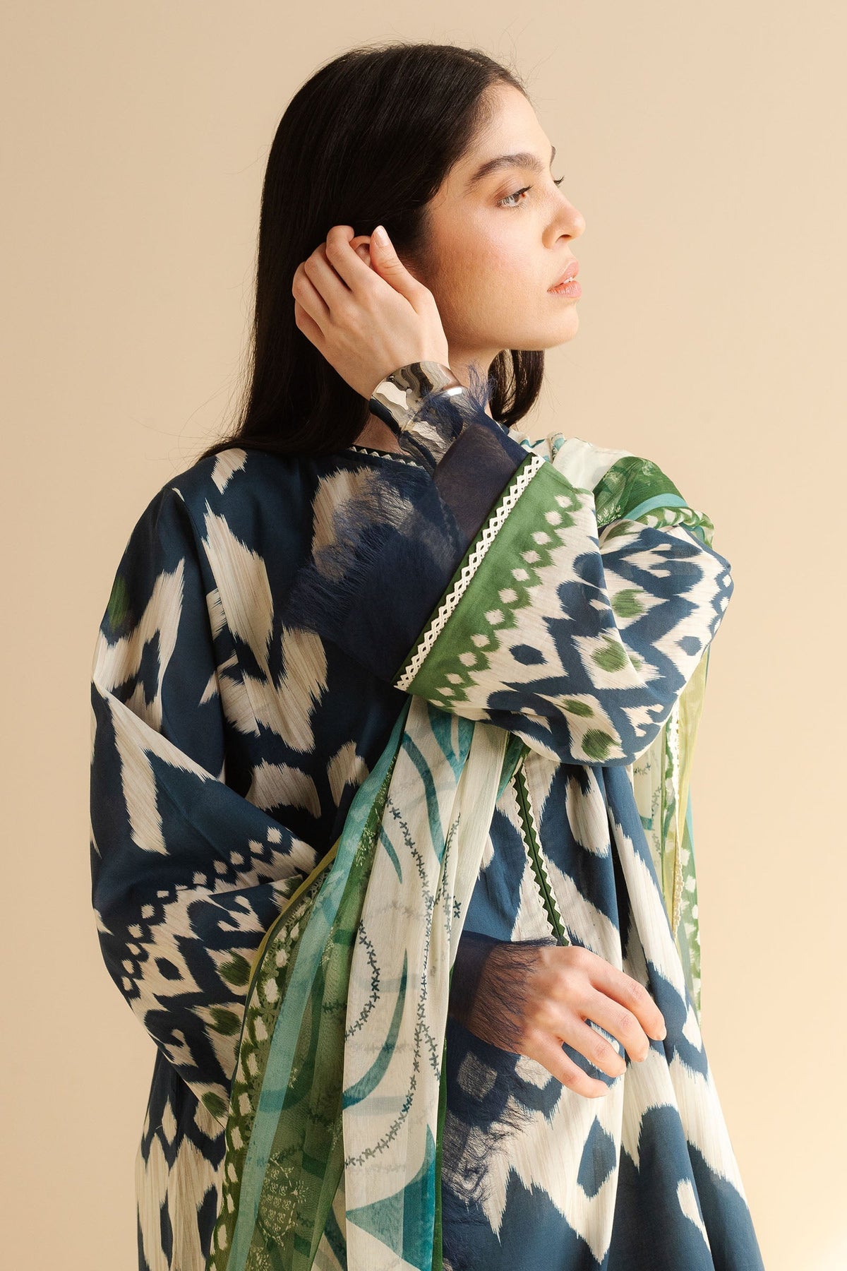 Zara Shahjahan | Coco Prints | Sila-6B - House Of Hania