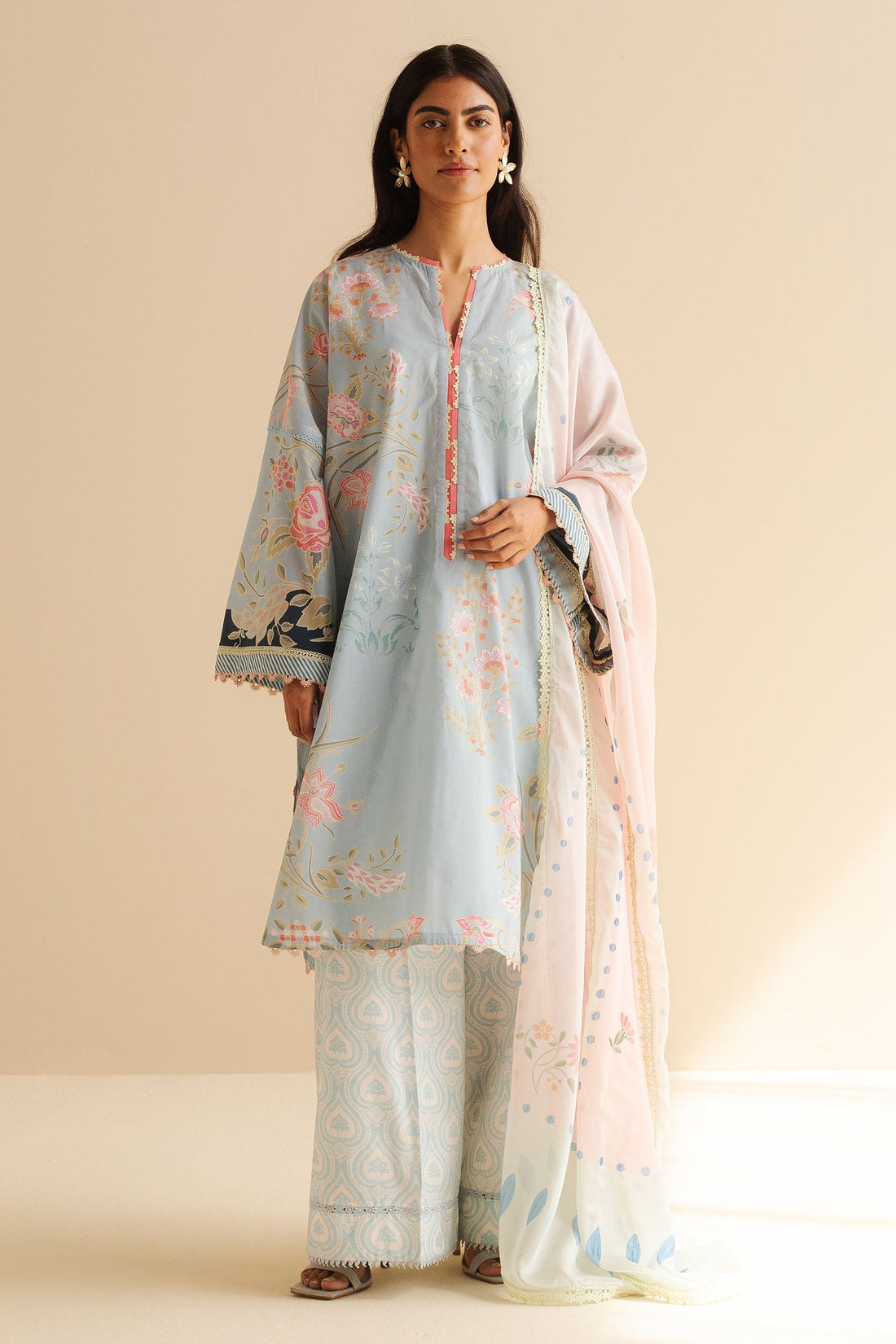Zara Shahjahan | Coco Prints | Vara-8B - House Of Hania