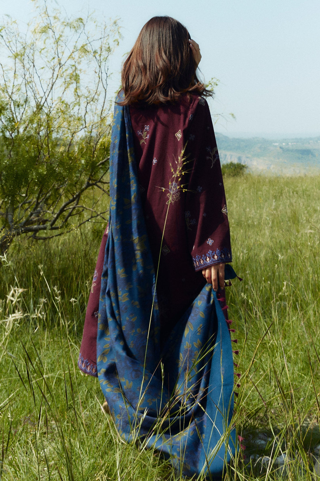 Zara Shahjahan | Coco Winter 24 | Amethyst-8A - House Of Hania