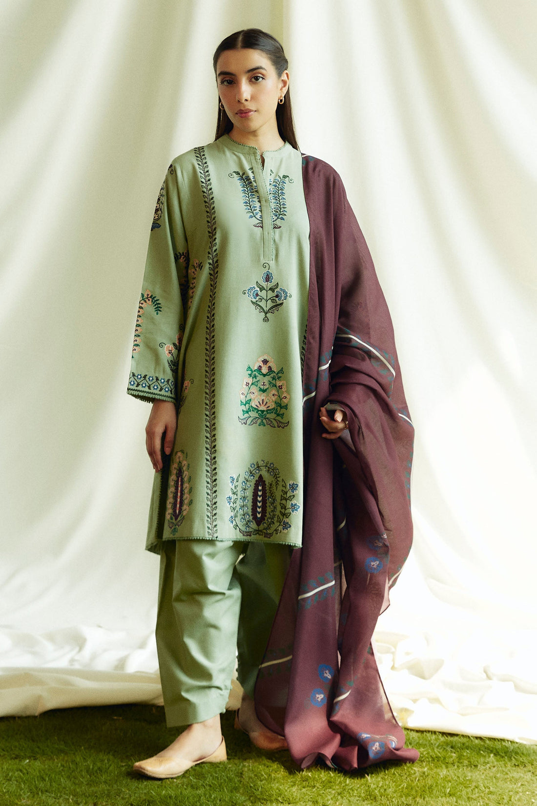 Zara Shahjahan | Coco Winter 24 | Pearl-3B - House Of Hania