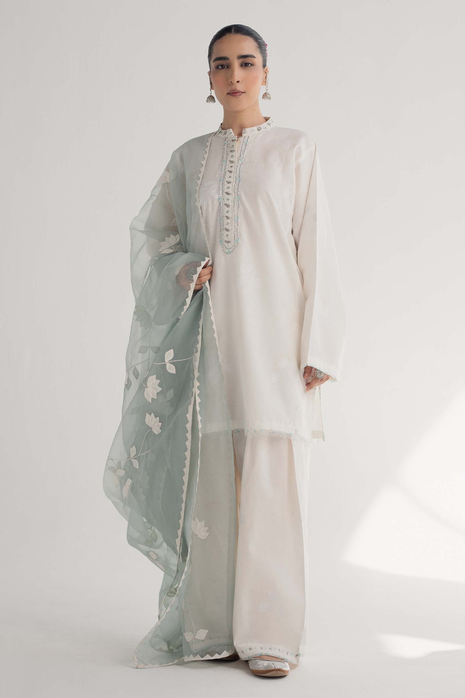 Zara Shahjahan | Handcrafted Suits | ZHC-046 - House Of Hania
