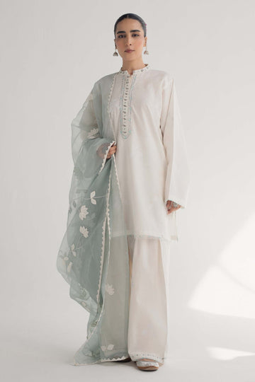 Zara Shahjahan | Handcrafted Suits | ZHC-046 - House Of Hania