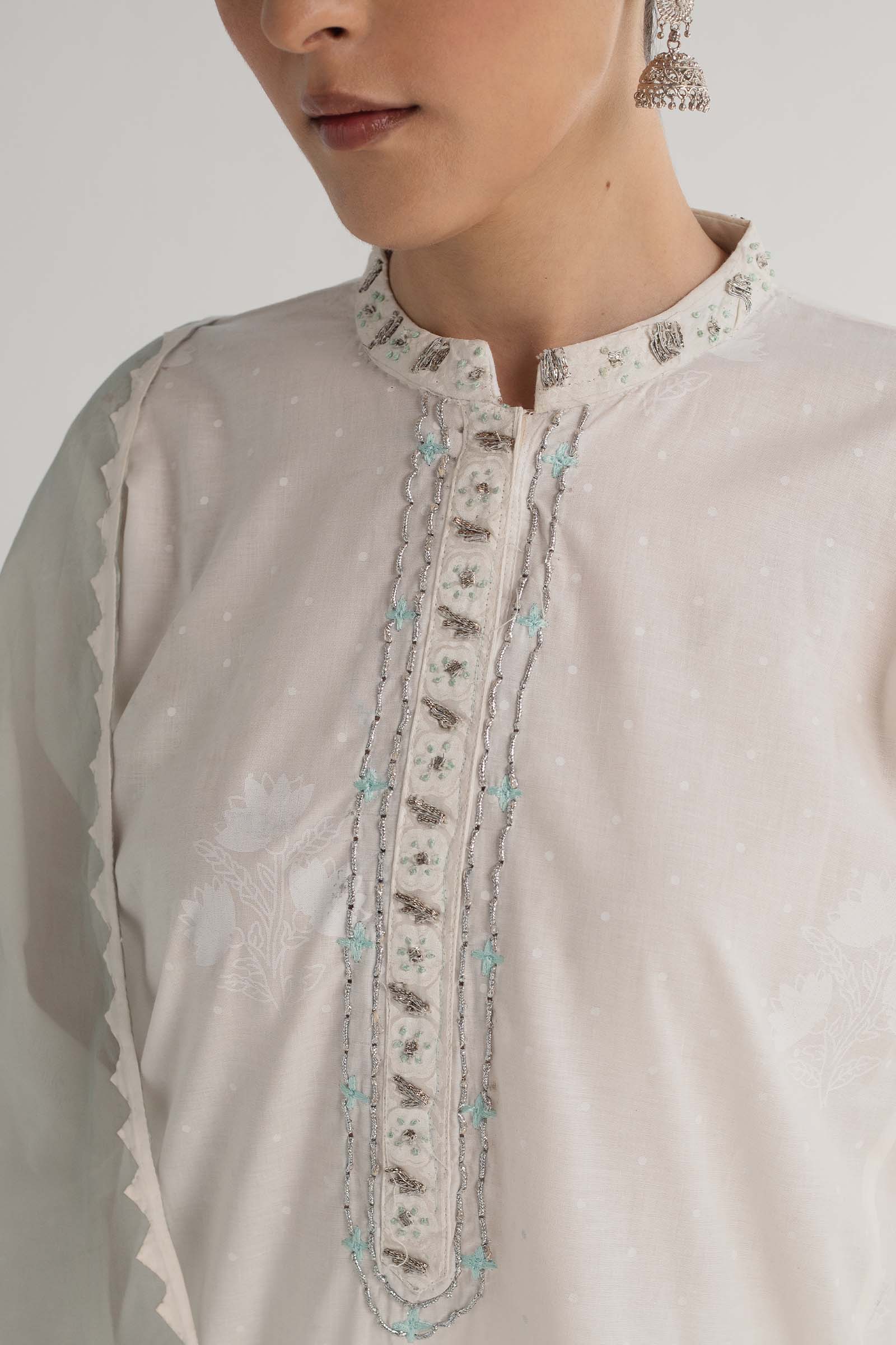 Zara Shahjahan | Handcrafted Suits | ZHC-046 - House Of Hania