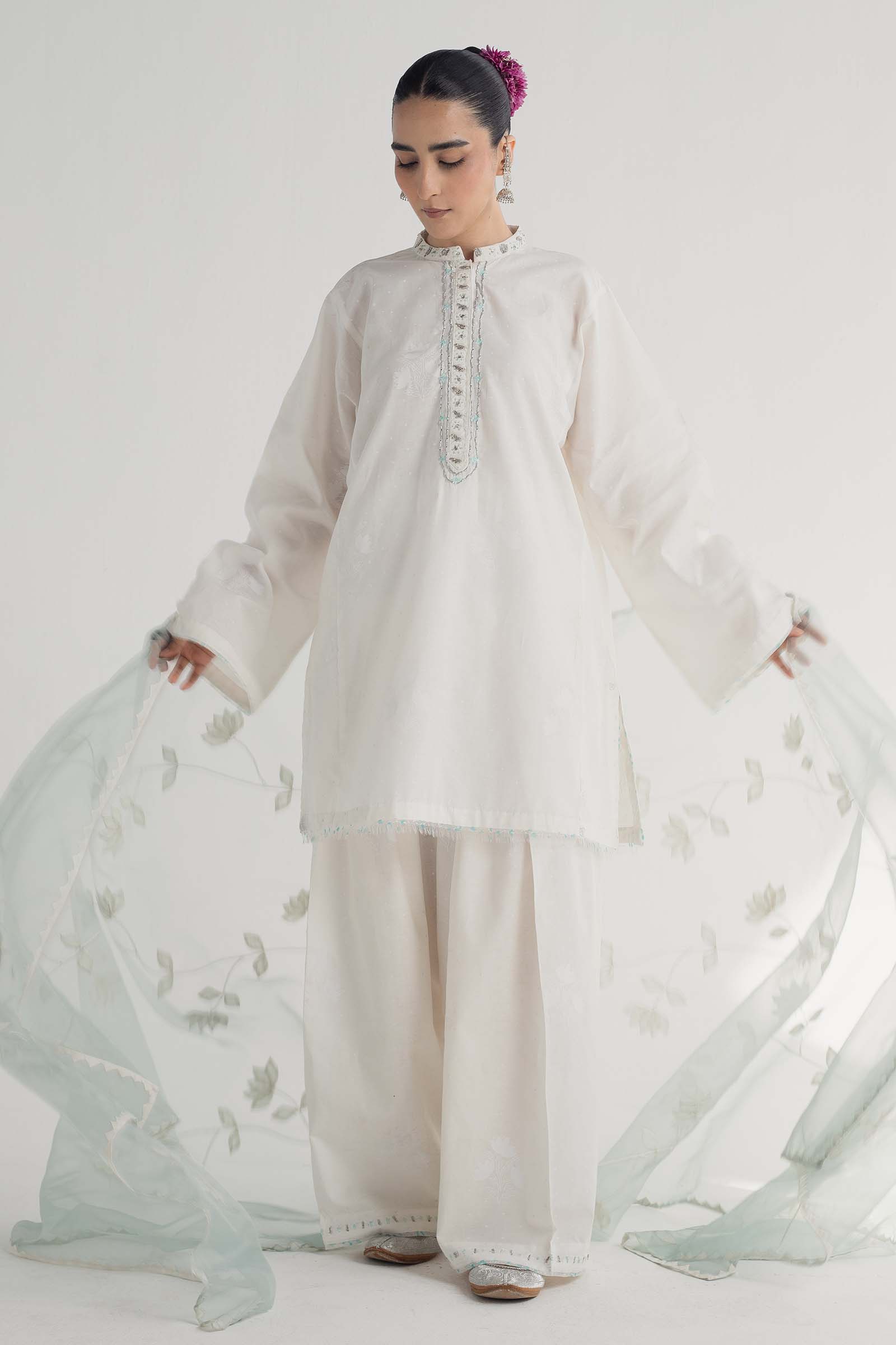 Zara Shahjahan | Handcrafted Suits | ZHC-046 - House Of Hania