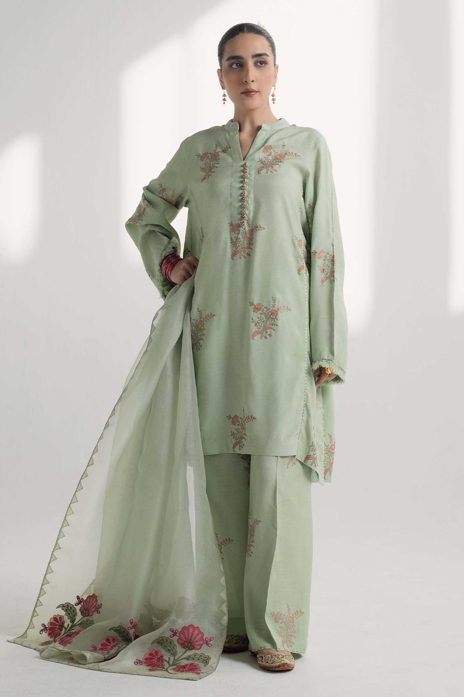 Zara Shahjahan | Handcrafted Suits | ZHC-047 - House Of Hania