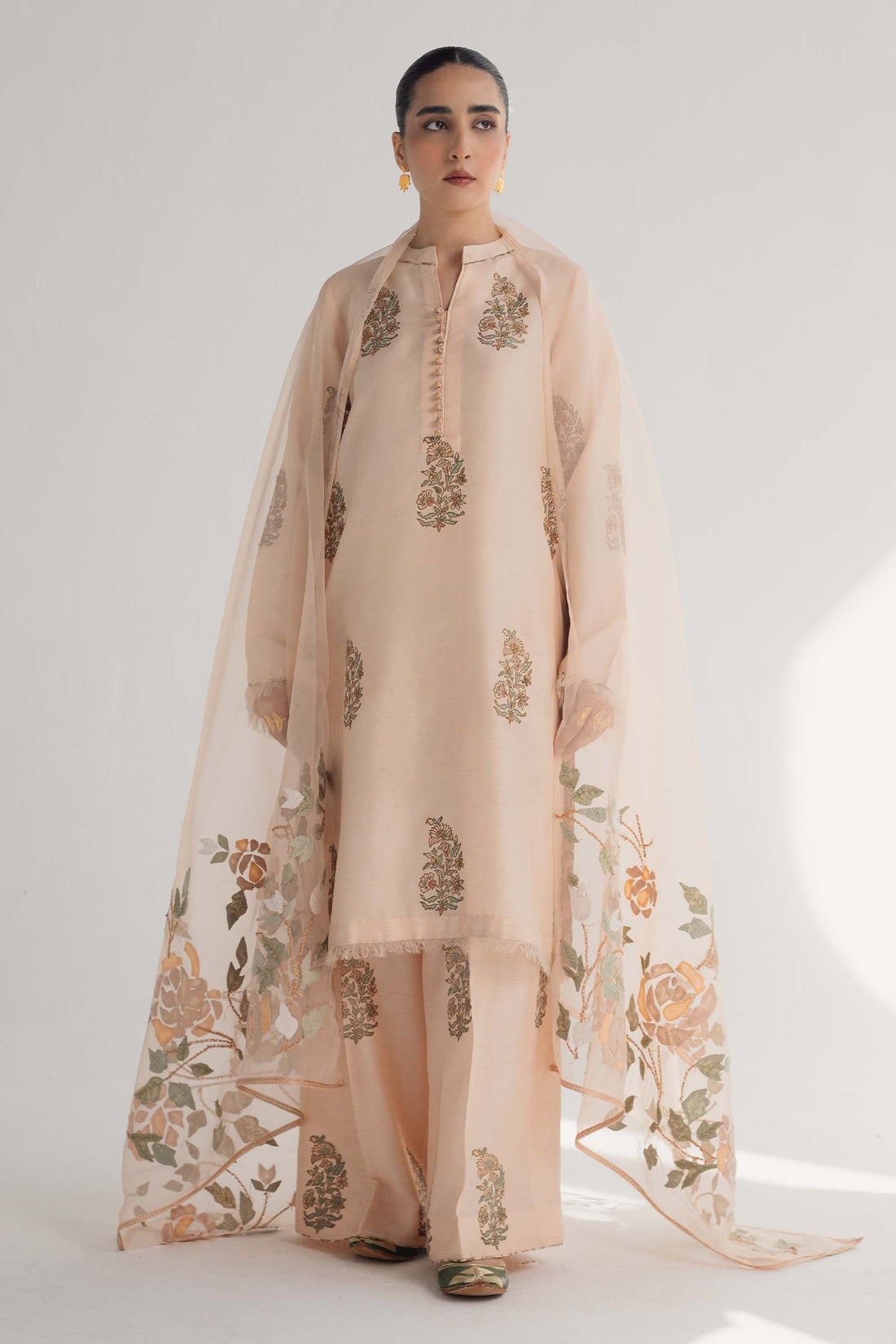 Zara Shahjahan | Handcrafted Suits | ZHC-049 - House Of Hania