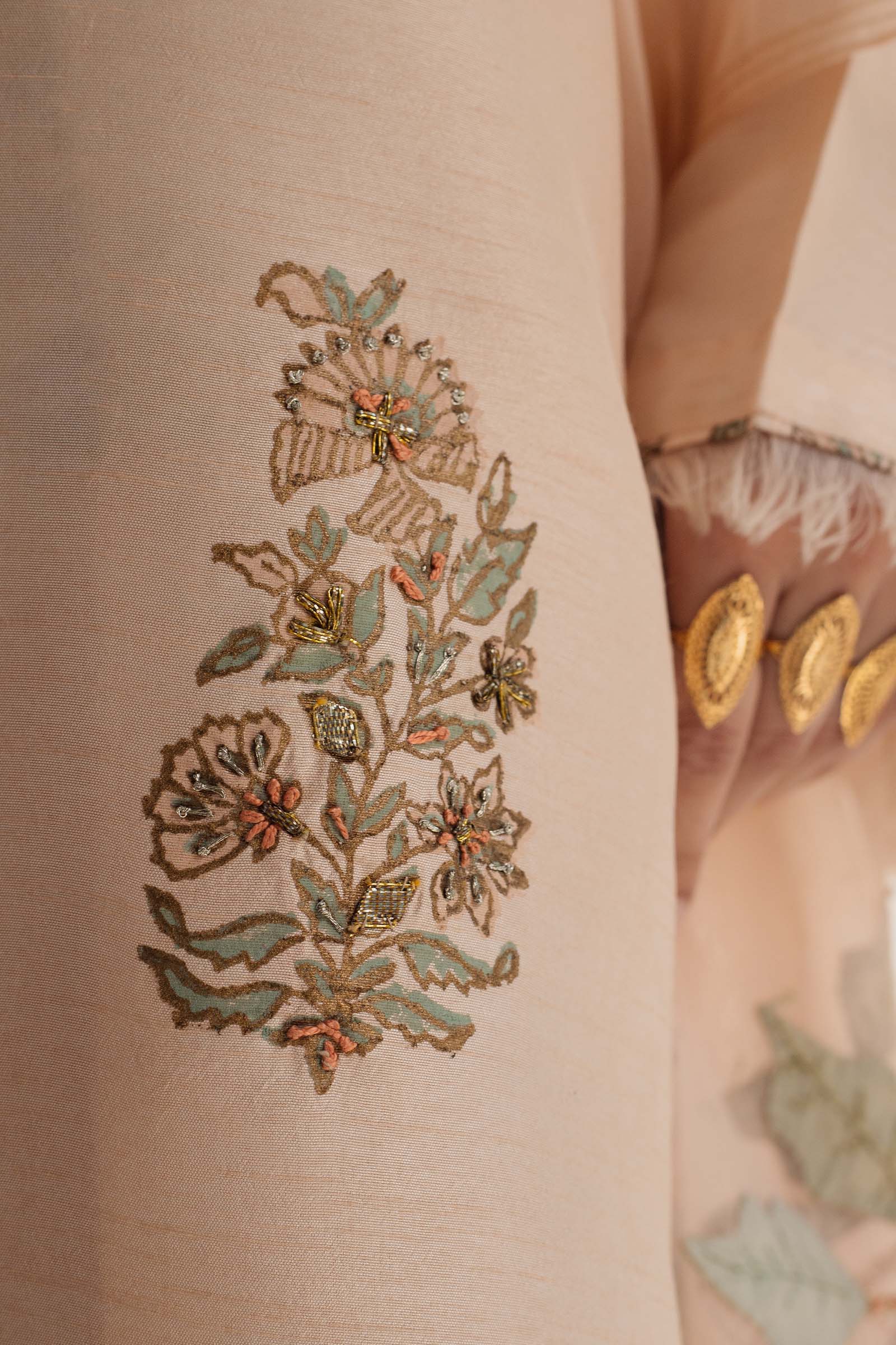 Zara Shahjahan | Handcrafted Suits | ZHC-049 - House Of Hania
