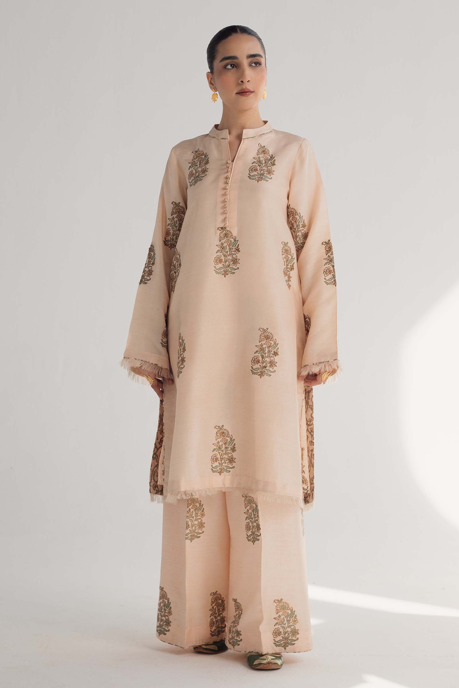 Zara Shahjahan | Handcrafted Suits | ZHC-049 - House Of Hania