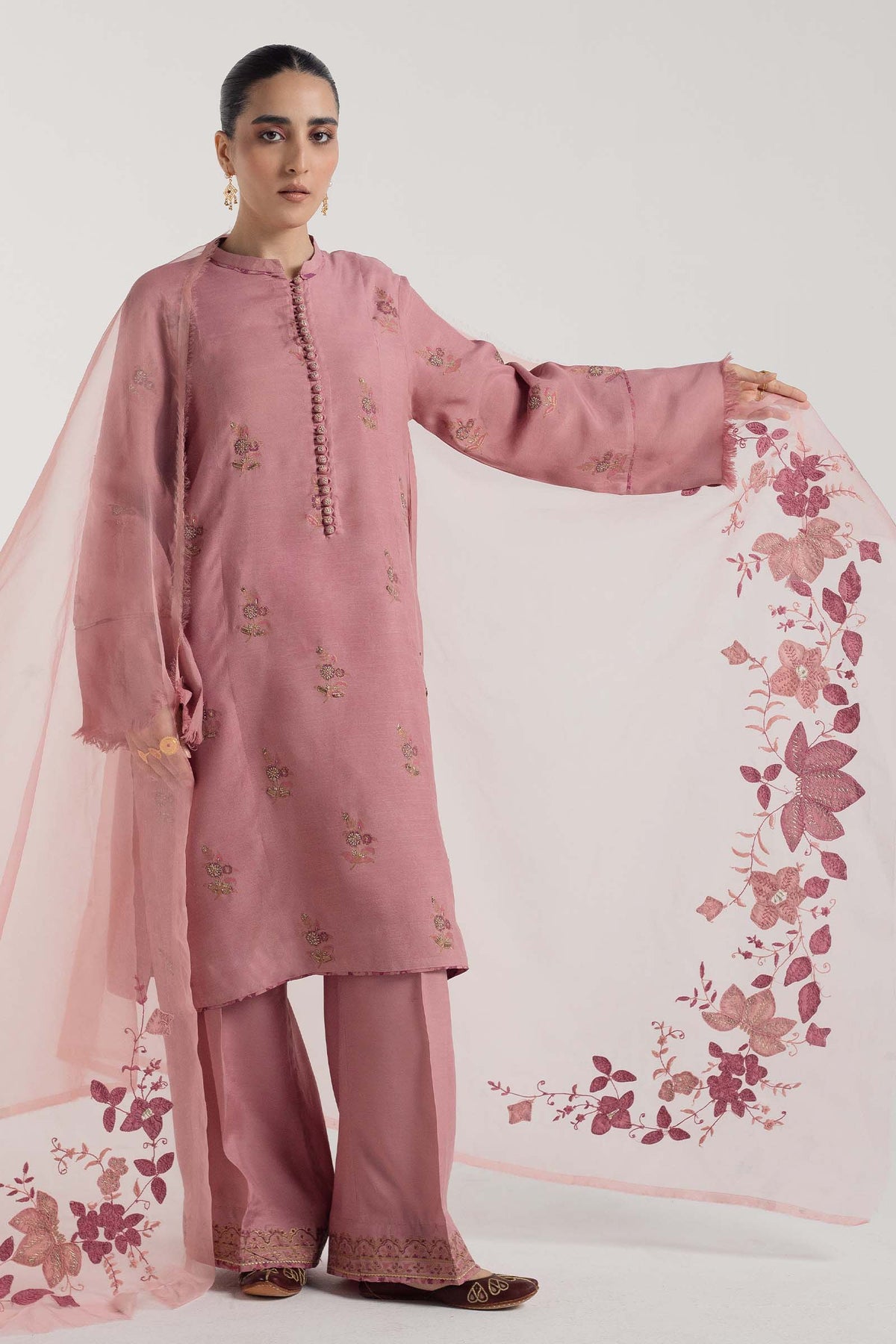 Zara Shahjahan | Handcrafted Suits | ZHC-050 - House Of Hania