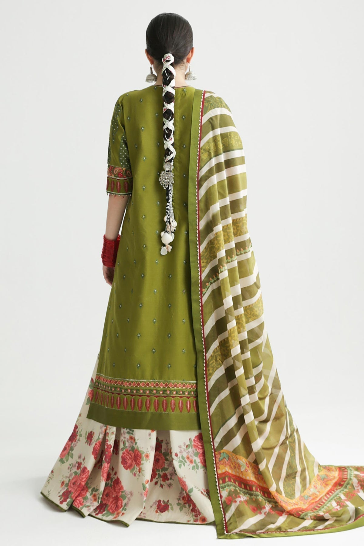Zara Shahjahan | Luxury Lawn 24 | AAINA-8B - House Of Hania