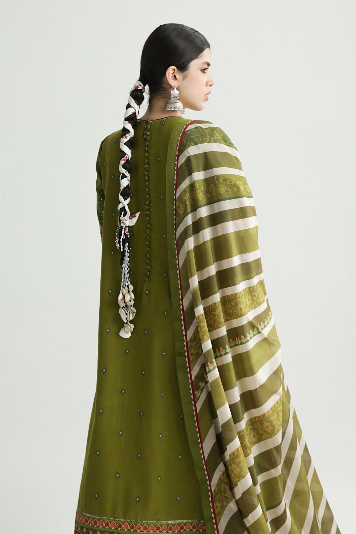 Zara Shahjahan | Luxury Lawn 24 | AAINA-8B - House Of Hania