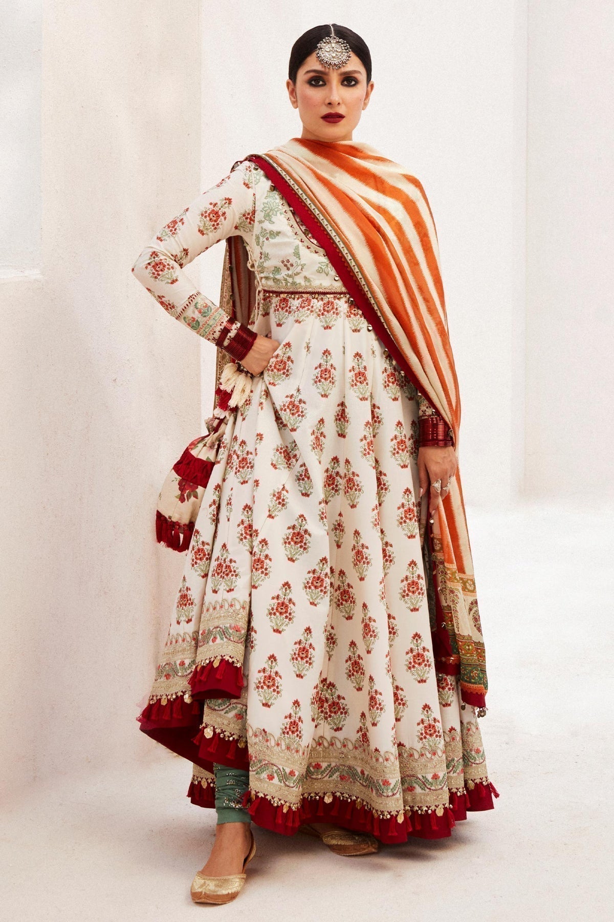 Zara Shahjahan | Luxury Lawn 24 | ANARKALI-11B - House Of Hania