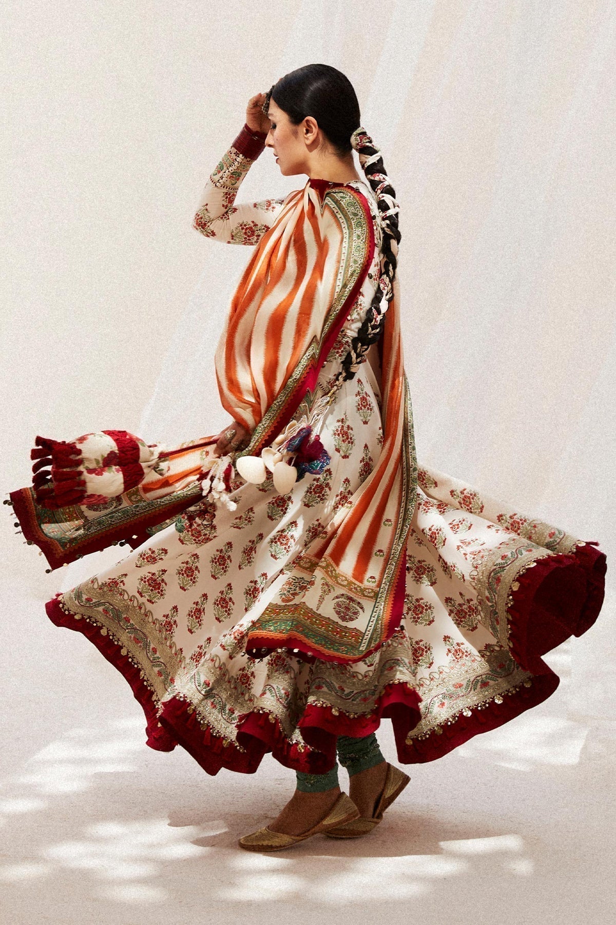 Zara Shahjahan | Luxury Lawn 24 | ANARKALI-11B - House Of Hania