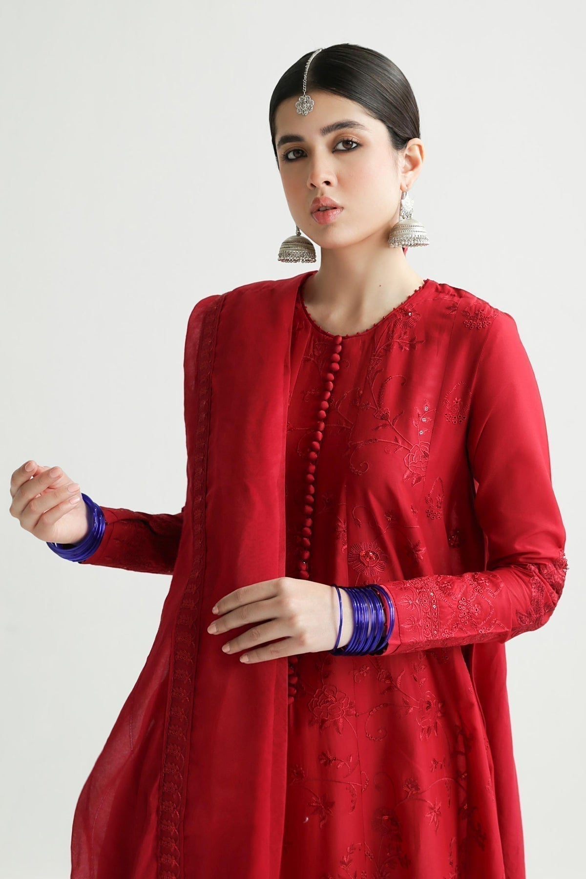 Zara Shahjahan | Luxury Lawn 24 | DEENA-12A - House Of Hania