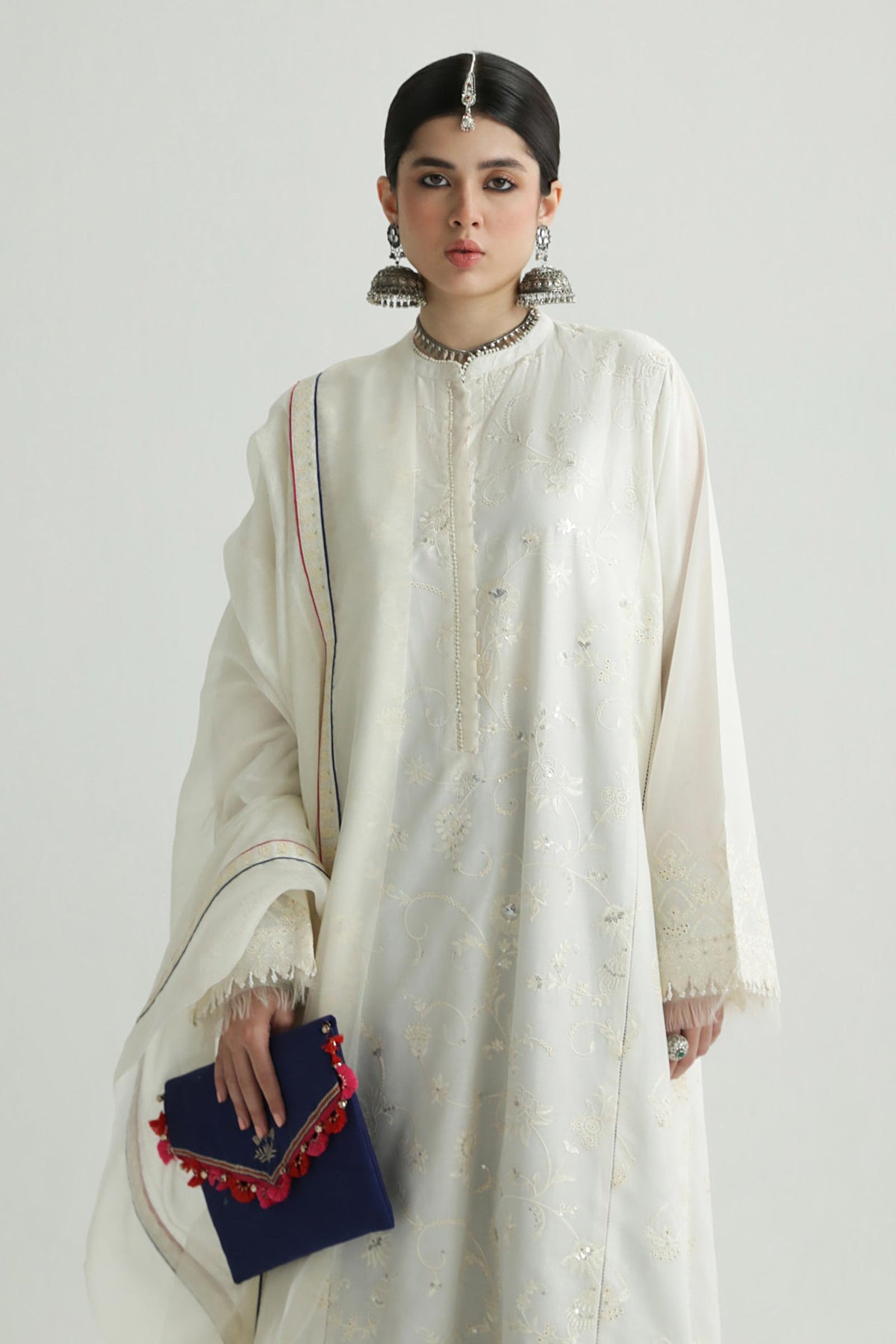 Zara Shahjahan | Luxury Lawn 24 | DEENA-12B - House Of Hania